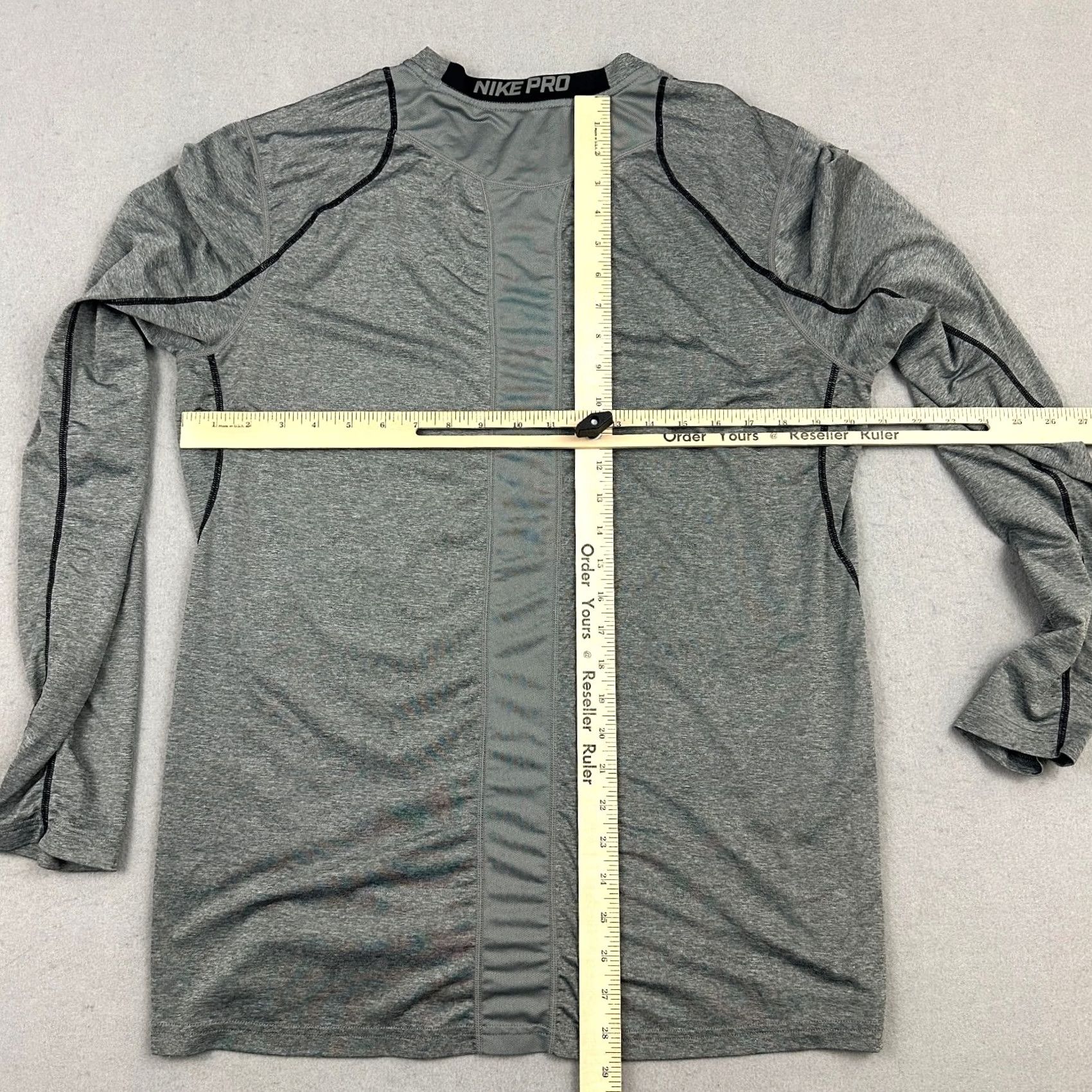 Nike Nike Pro Shirt Men L Gray Dri-FIT Fitted Training Pullover Base Layer Top L Size US L / EU 52-54 / 3 - 5 Thumbnail