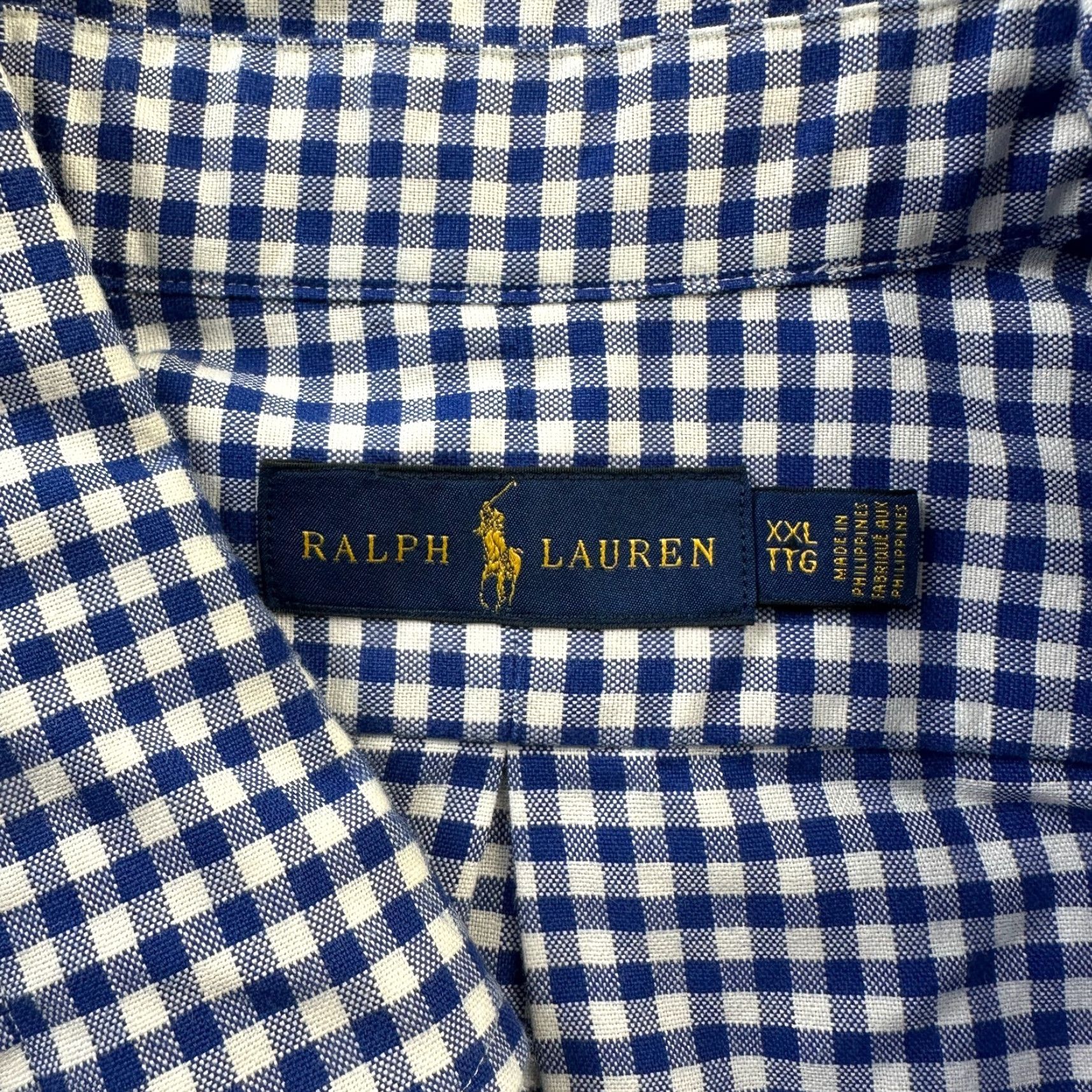 Ralph Lauren Ralph Lauren Shirt Mens 2XL Blue Oxford Button Up Gingham Plaid Pony Size US XXL / EU 58 / 5 - 7 Thumbnail
