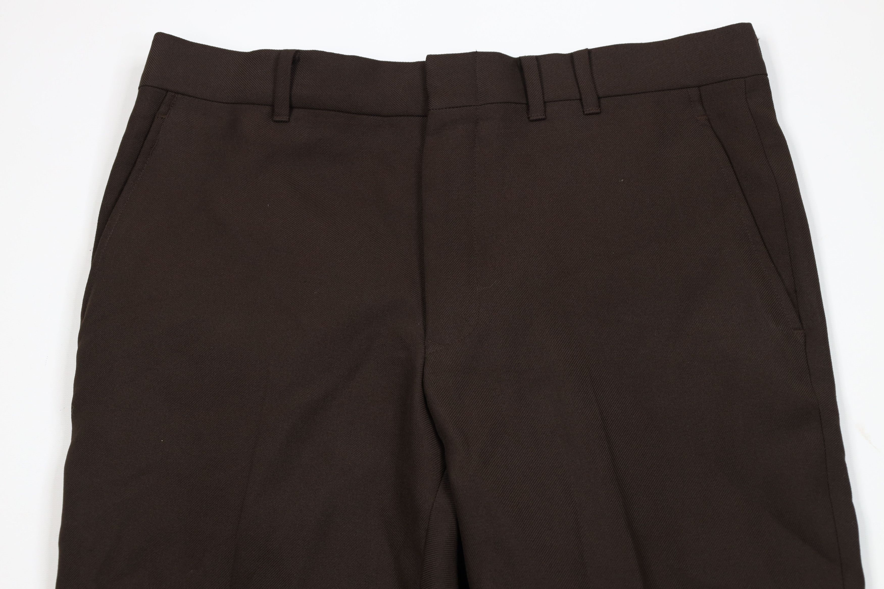 Vintage Vintage 70s Streetwear Flared Wide Leg Chino Pants Brown USA Size US 34 / EU 50 - 2 Thumbnail