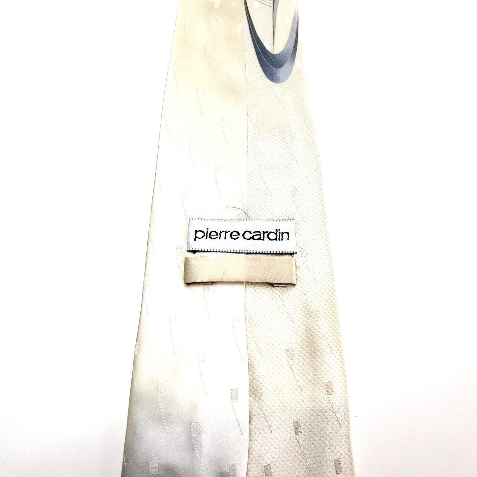Pierre Cardin Pierre Cardin Silk Tie Light Yellow Abstract Print Wide Size ONE SIZE - 3 Thumbnail