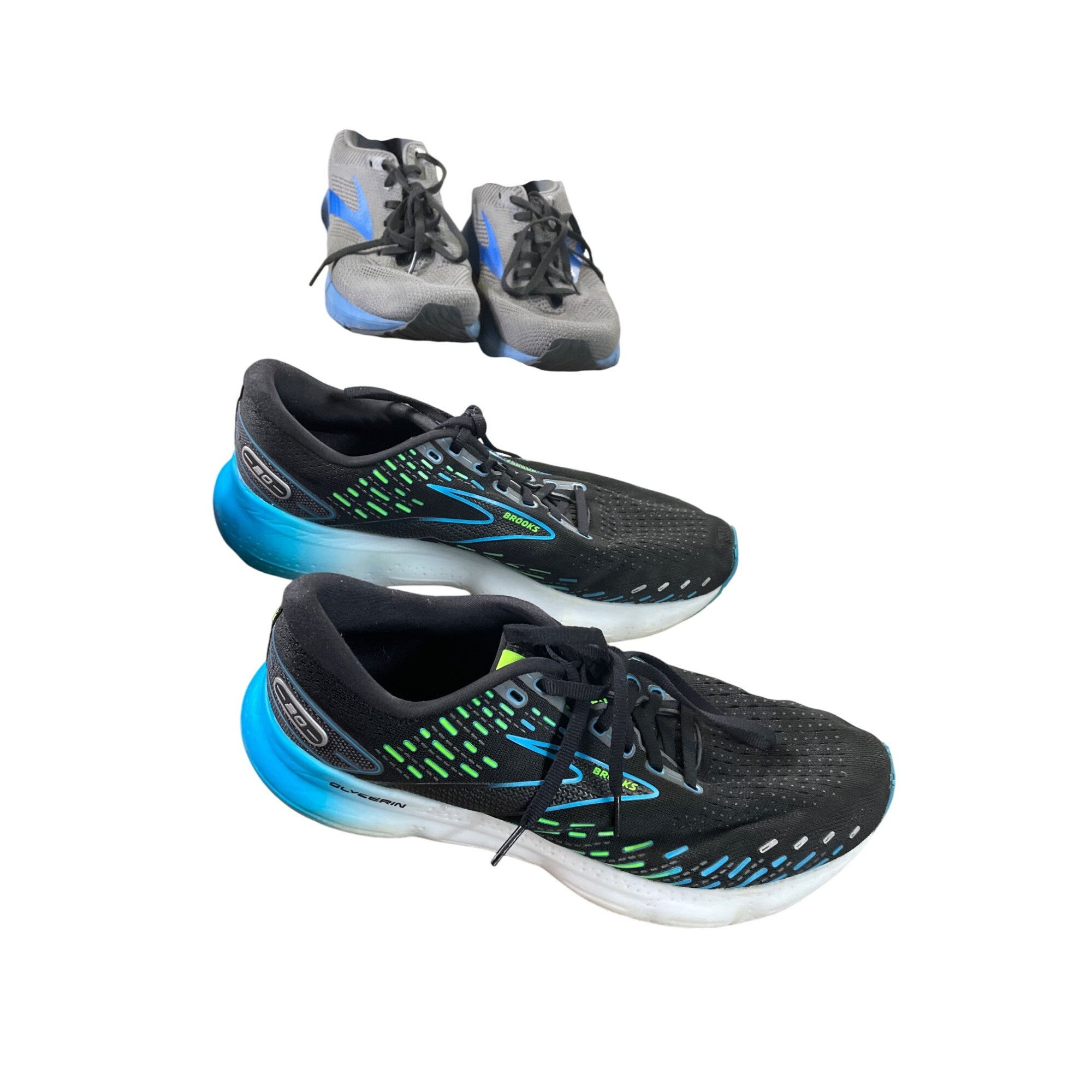 Brooks Brooks Glycerin 20 Mens Black/Blue Run Shoes Sneakers Size 1 Size US 10 / EU 43 - 4 Thumbnail