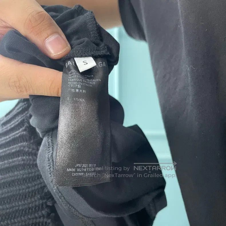 Balenciaga Balenciaga Black destroyed embroidery Coke knit hoodie Size US S / EU 44-46 / 1 - 4 Thumbnail