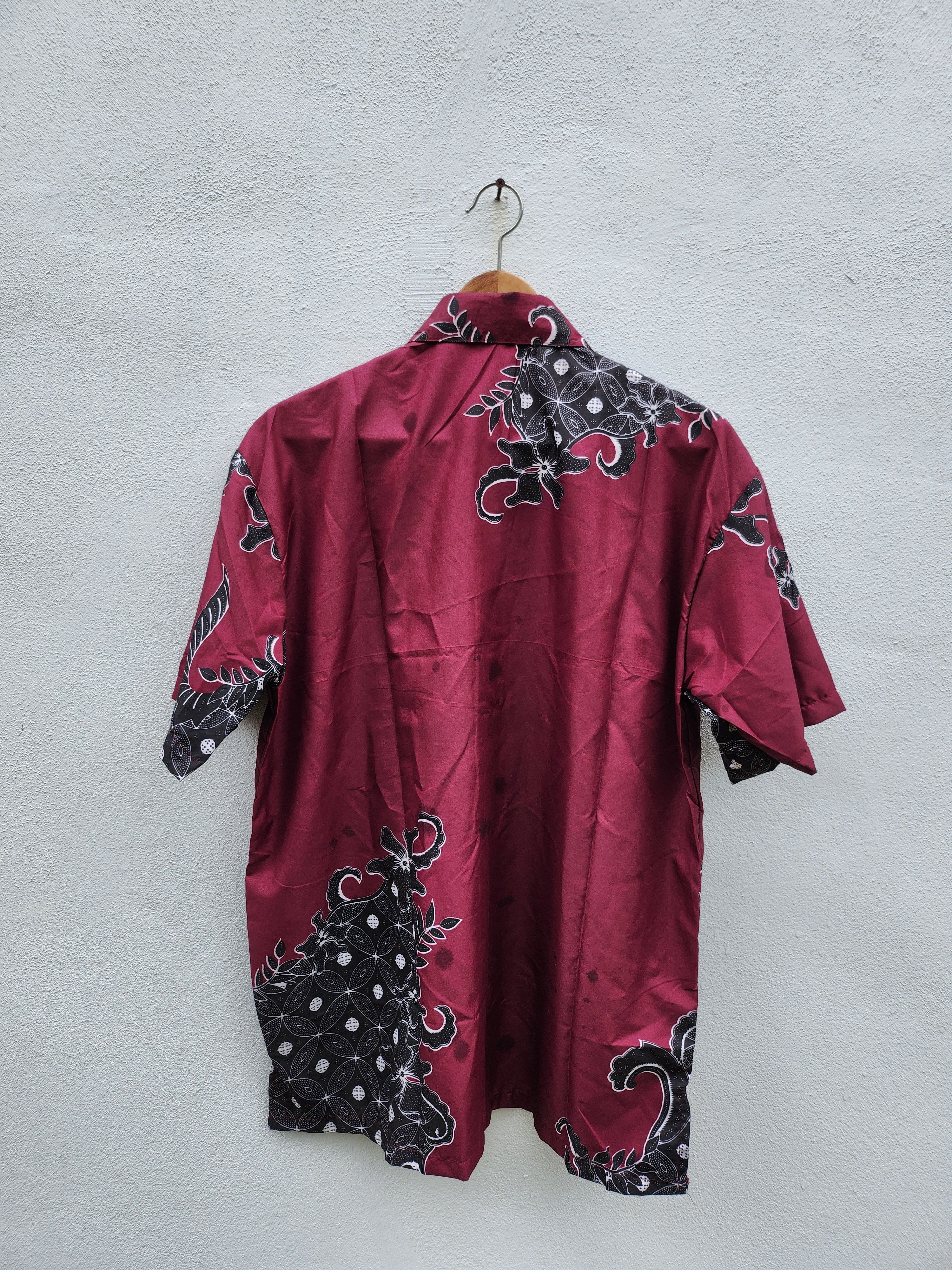 Batik Bay × Japanese Brand 💥Batik Motif Hawaiian Style Shirt Size US XL / EU 56 / 4 - 8 Thumbnail