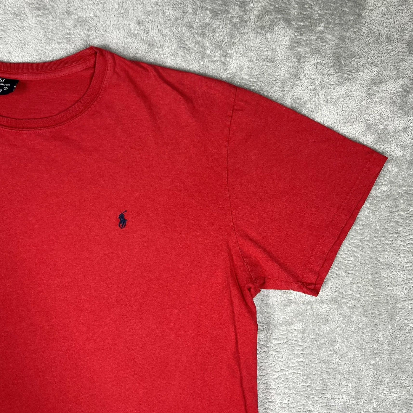 Ralph Lauren VINTAGE Polo Ralph Lauren Red Shirt Mens XL Navy Embroidered Pony Logo Size US XL / EU 56 / 4 - 2 Thumbnail