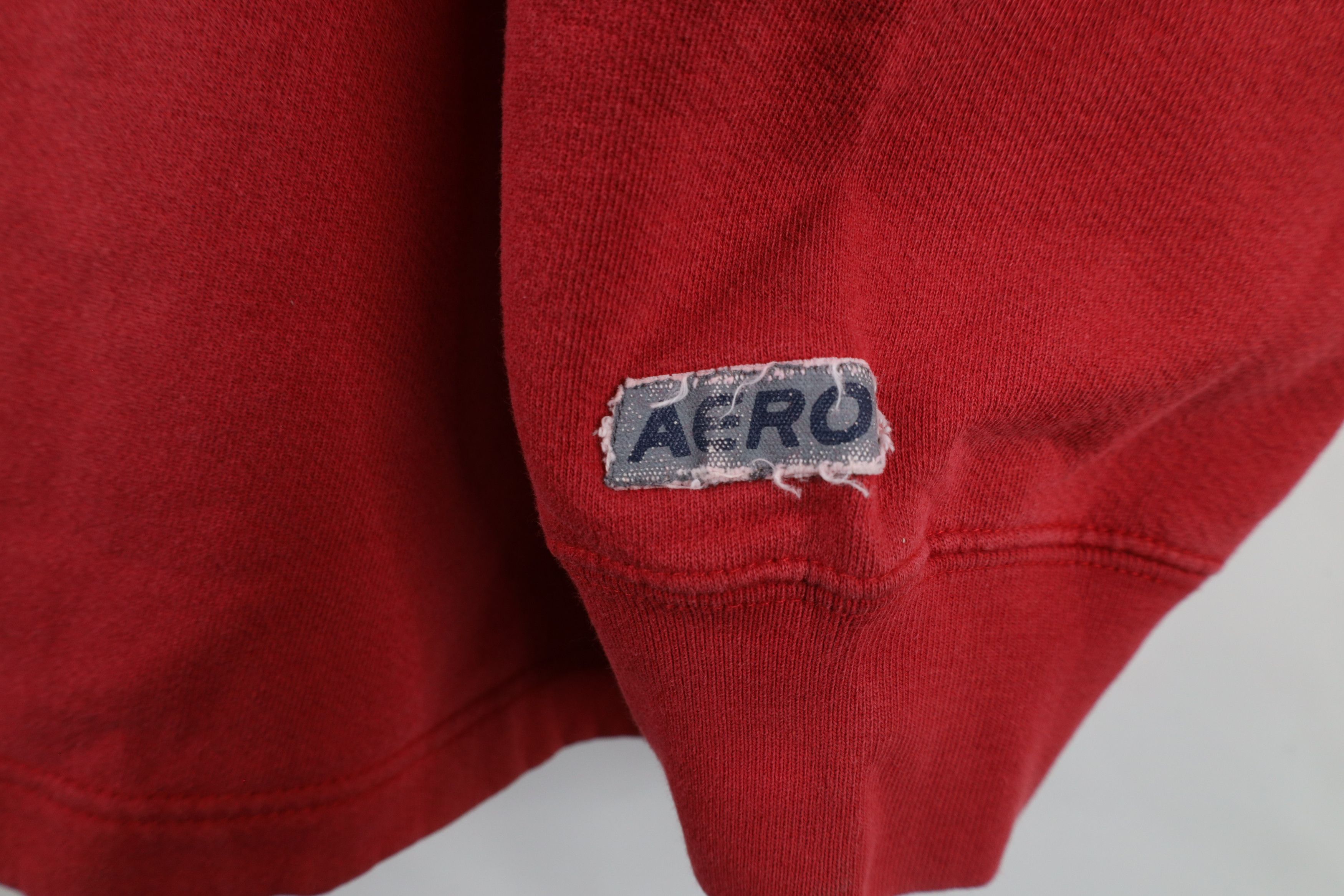Aeropostale × Vintage Vintage Y2K 90s Aeropostale Spell Crewneck Sweatshirt Red Size US XL / EU 56 / 4 - 4 Thumbnail