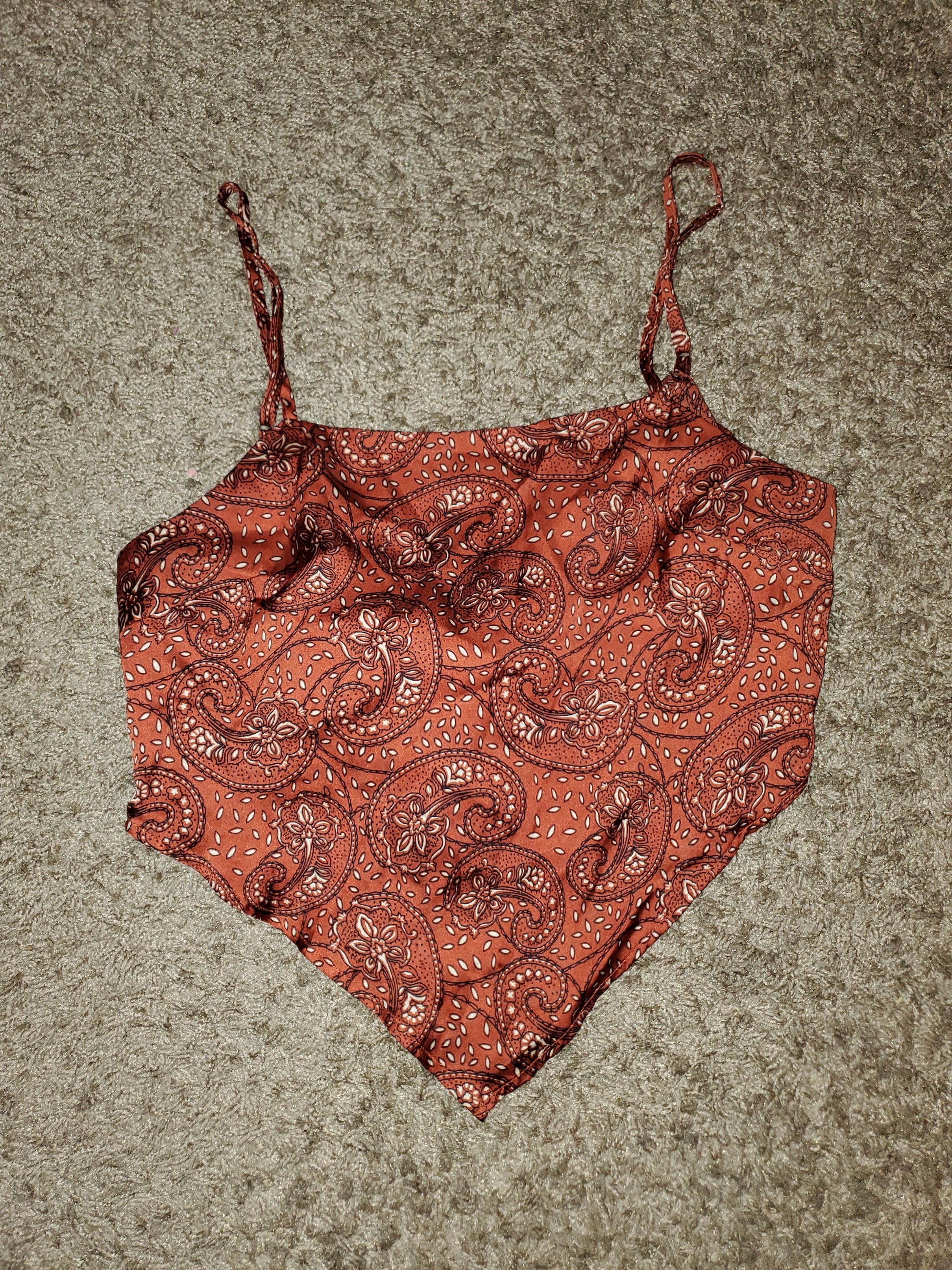 Other Silky paisley bandana tie back top with adjustable straps Size M / US 6-8 / IT 42-44 - 1 Thumbnail