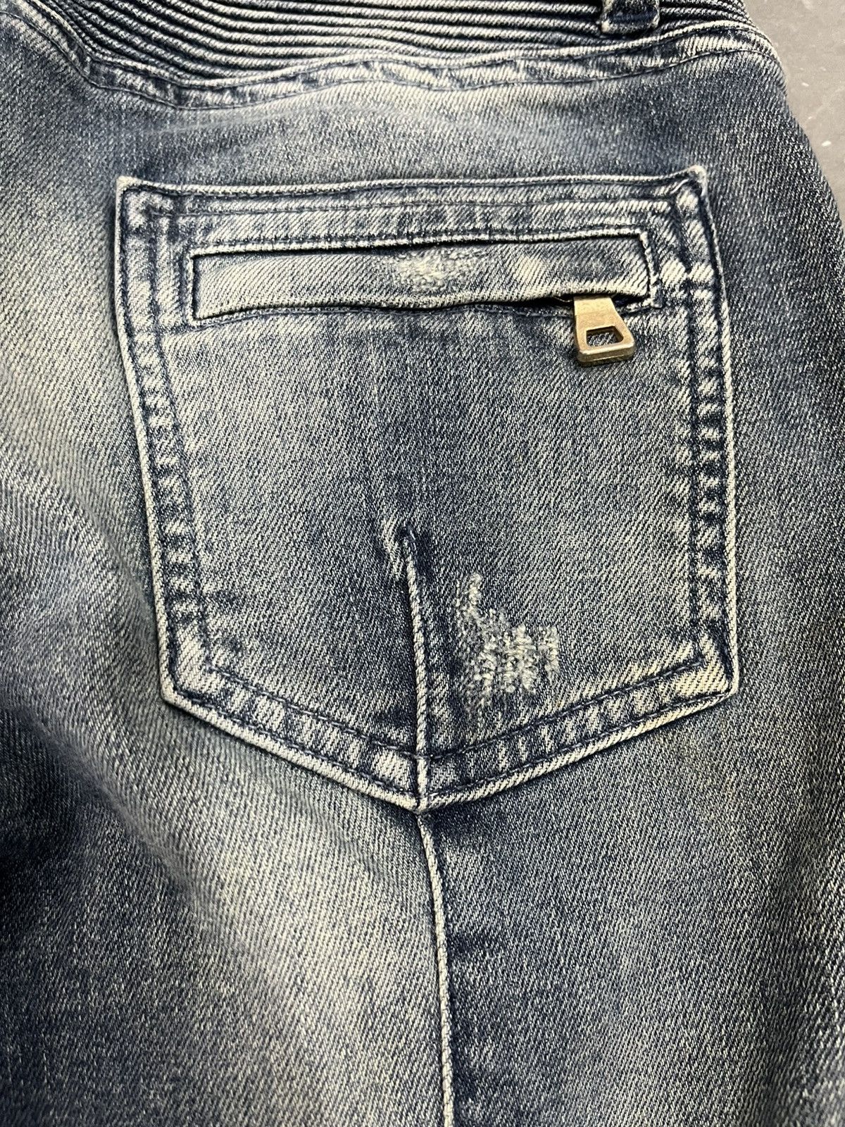 Balmain 🖤BLACKFRIDAY🖤Balmain moto biker jeans Size 30" / US 8 / IT 44 - 11 Thumbnail