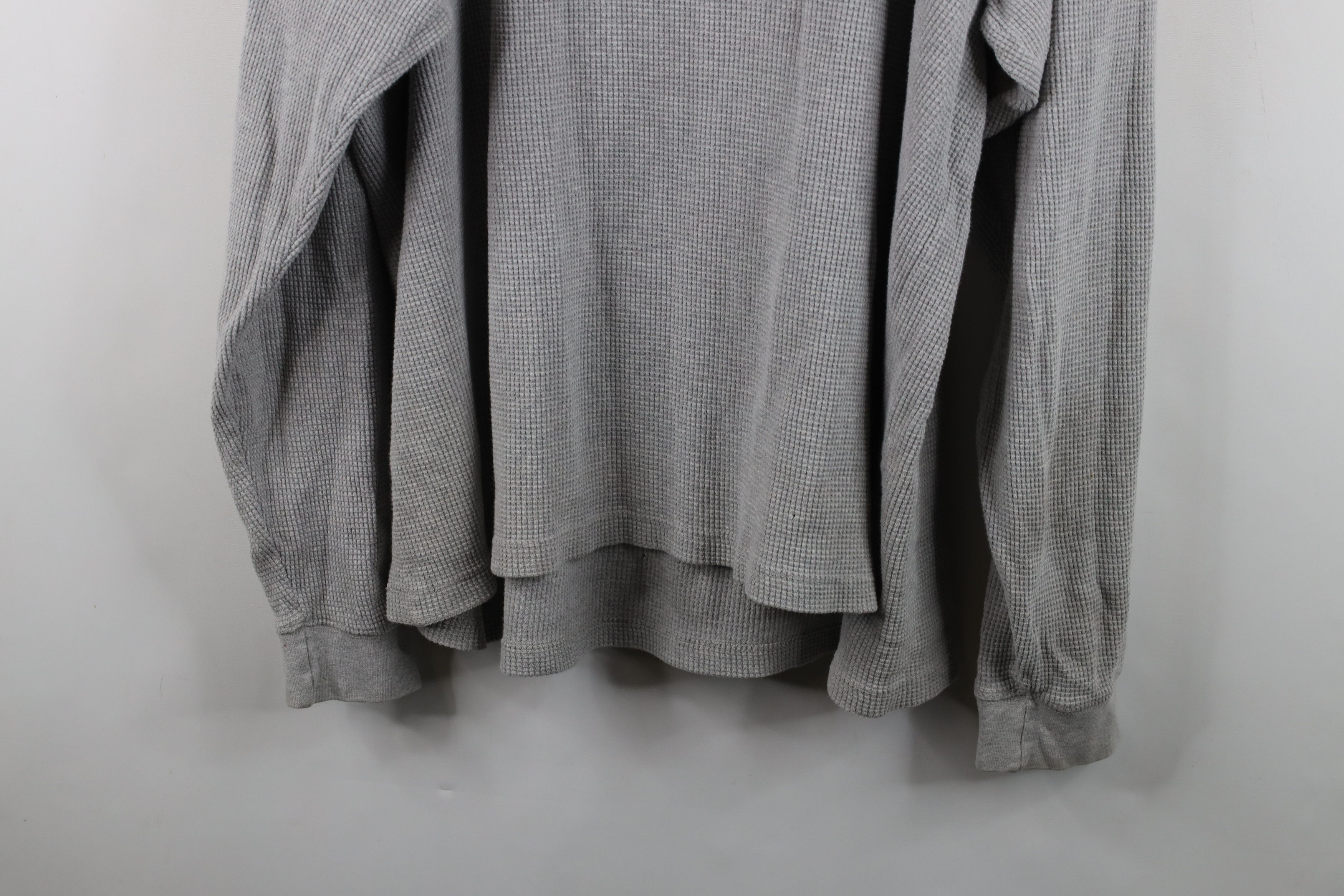 Eddie Bauer Vintage 90s Eddie Bauer Knit Long Sleeve Henley T-Shirt Gray Size US XL / EU 56 / 4 - 14 Thumbnail