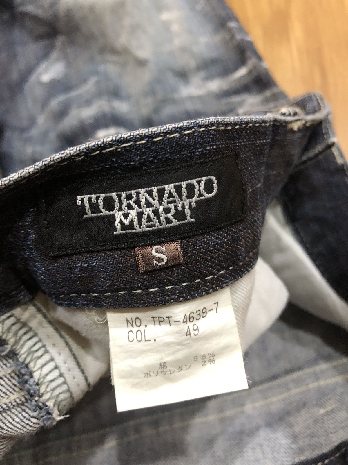 Tornado Mart Tornado Mart Flare Paint Splatter Faded Pocket Denim Size US 28 / EU 44 - 7 Thumbnail
