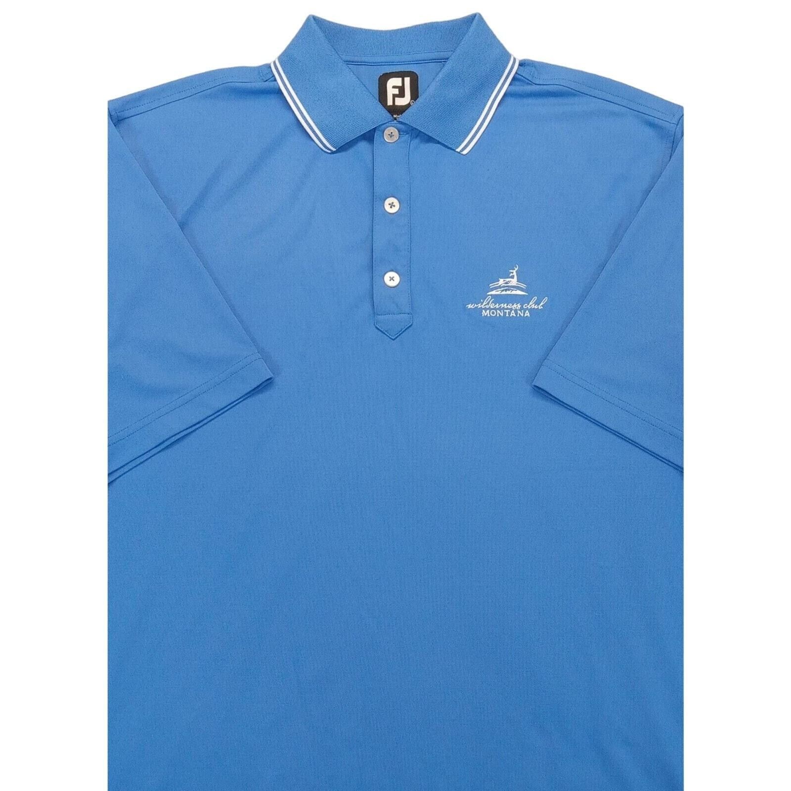 Footjoy FootJoy Polo Shirt L Blue Sportswear Short Sleeve 3 Button Size US L / EU 52-54 / 3 - 3 Thumbnail