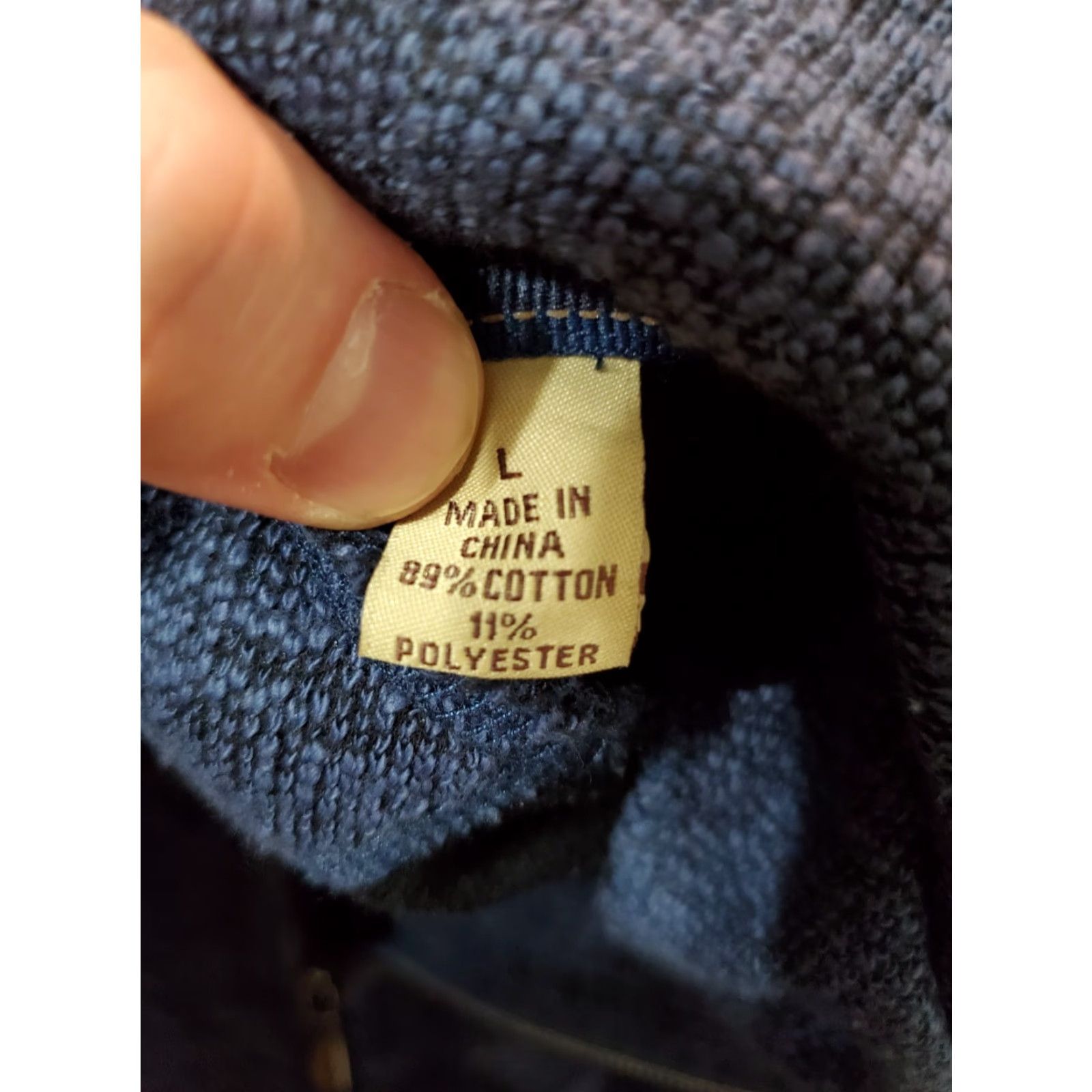 Tommy Bahama Tommy Bahama Jacket Men Large 1/4 Zip Blue Pullover Knit Mock Neck Long Sleeve Reversible Heavyweight Logo Casual Travel Size US L / EU 52-54 / 3 - 7 Thumbnail