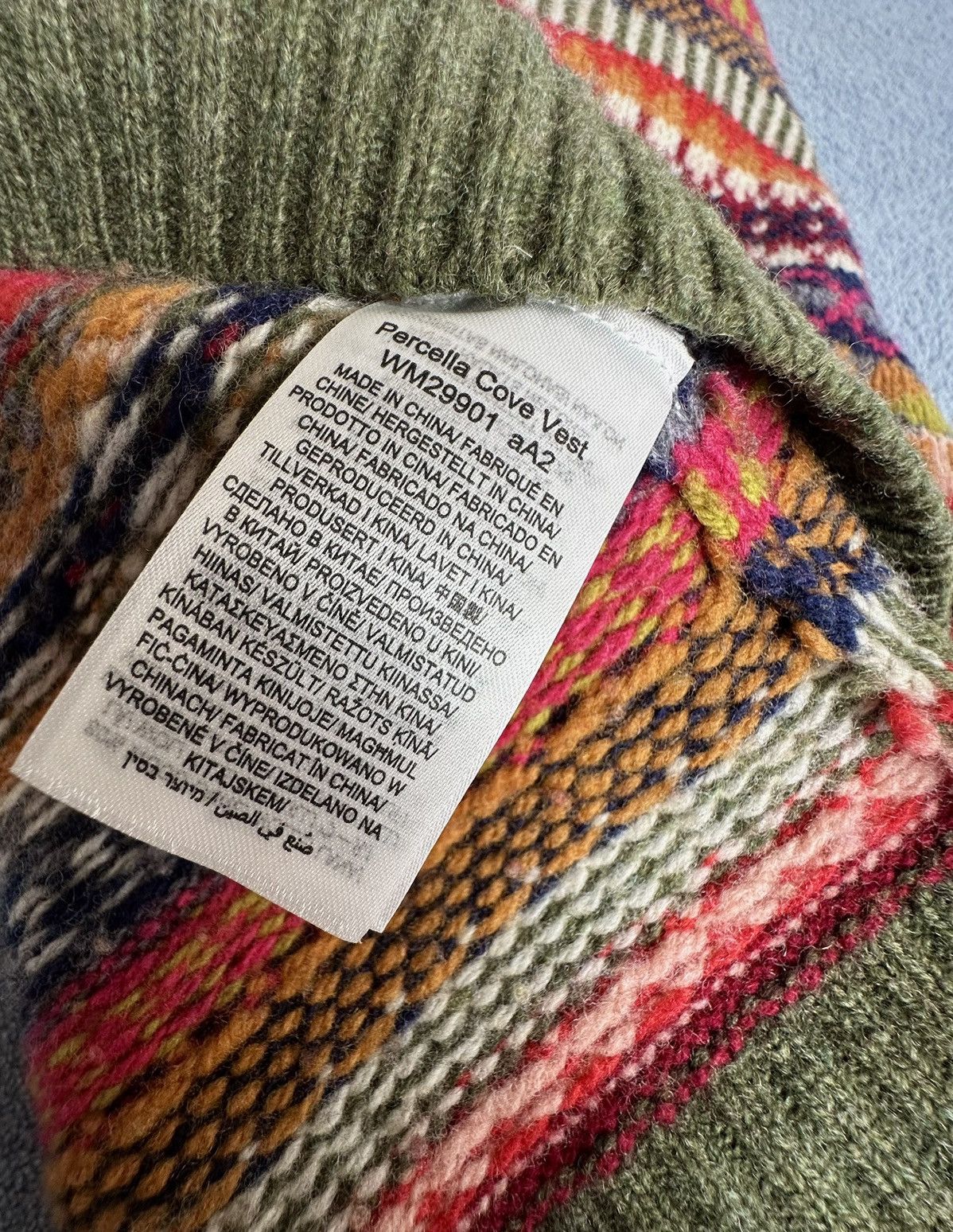 Other Fair Isle Merino Vest Ralph Lauren Style Seasalt Cornwall Size L / US 10 / IT 46 - 4 Thumbnail