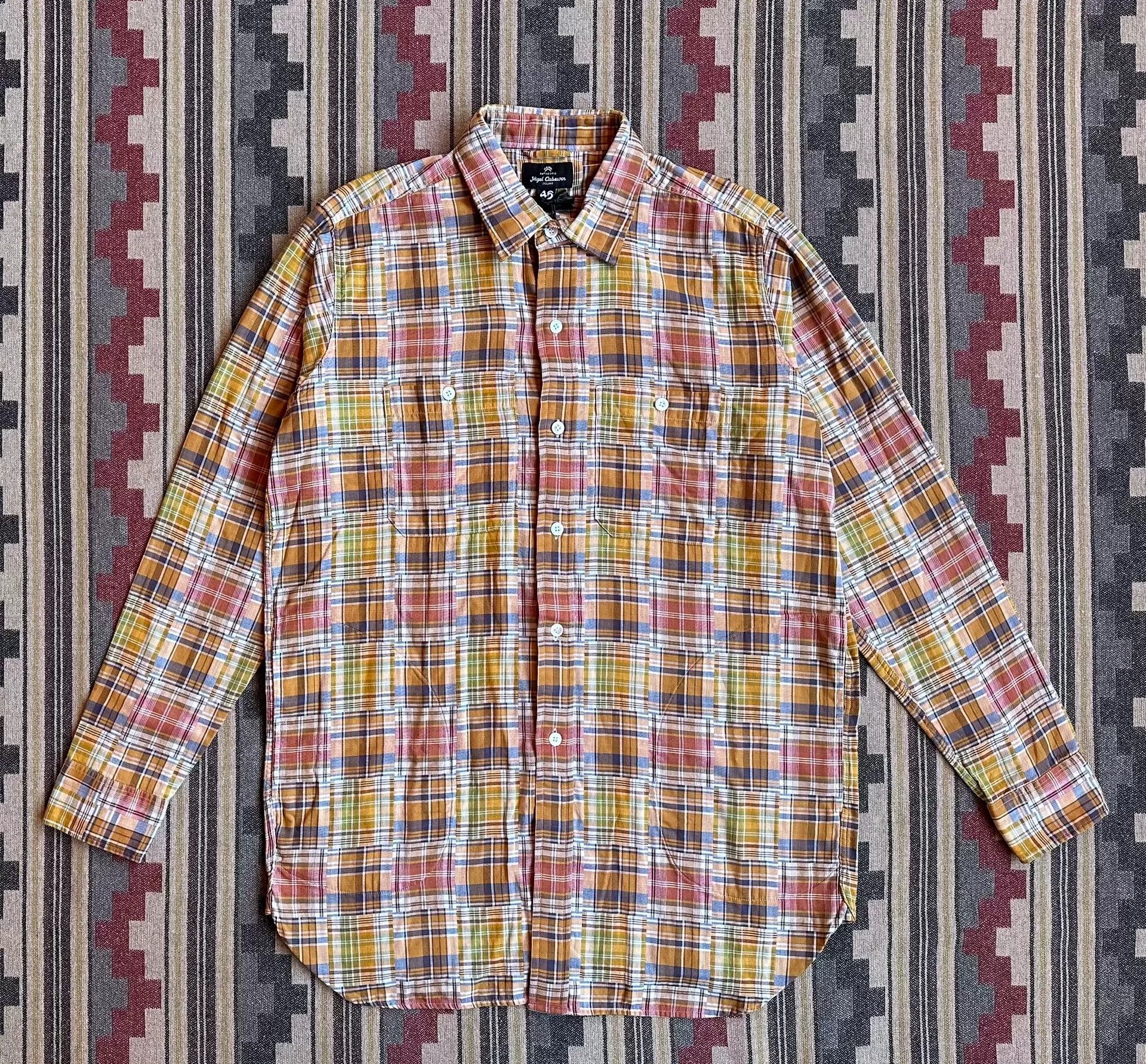 Nigel Cabourn Nigel Cabourn Big Shirt Plaid Long Sleeve Size US S / EU 44-46 / 1 - 1 Thumbnail