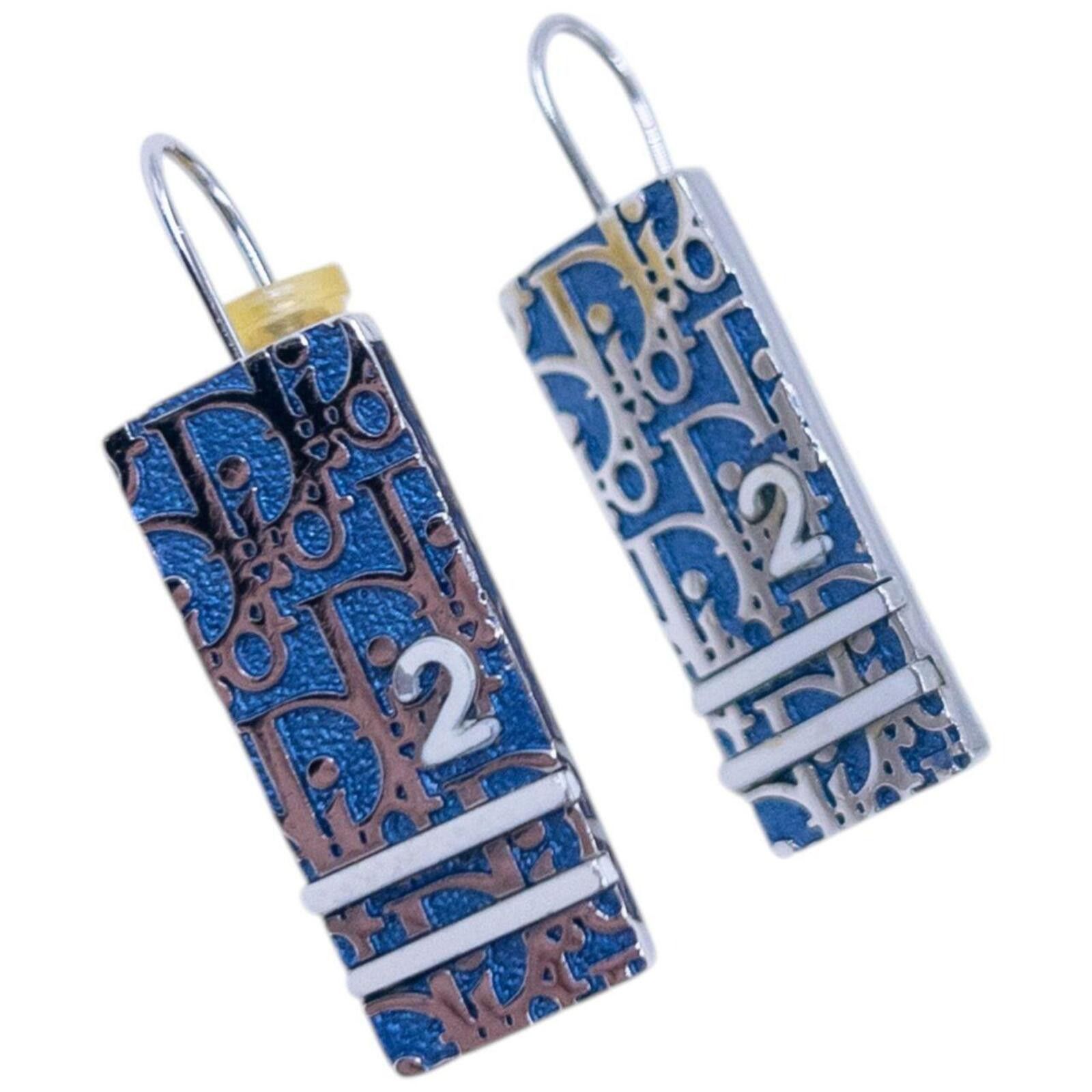 Dior Vintage 2000s Dior Monogram Number Earrings Size ONE SIZE - 8 Thumbnail