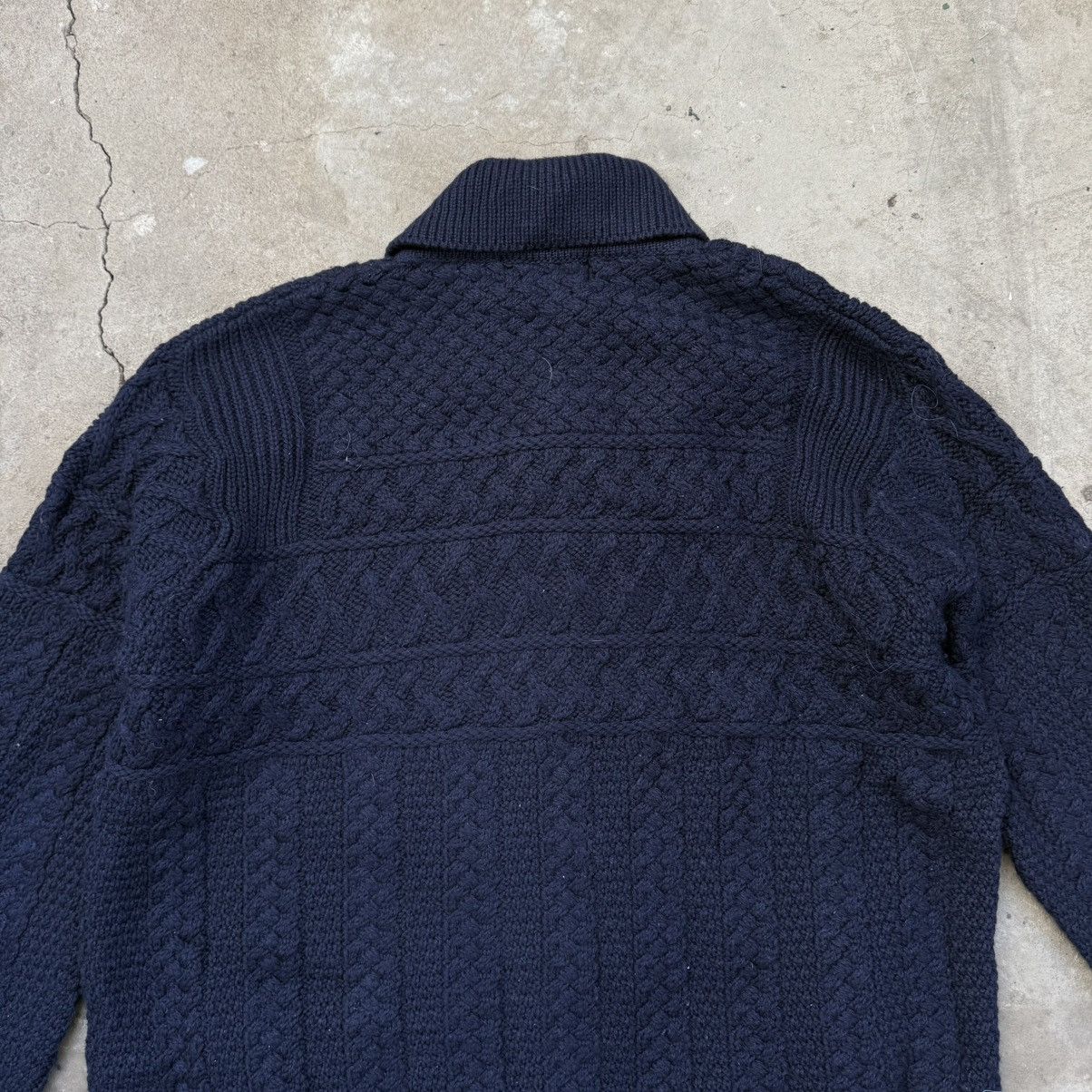 Aran Crafts 90s Chunky Grey Knit Irish Wool Fisherman Sweater Size US XXL / EU 58 / 5 - 5 Thumbnail