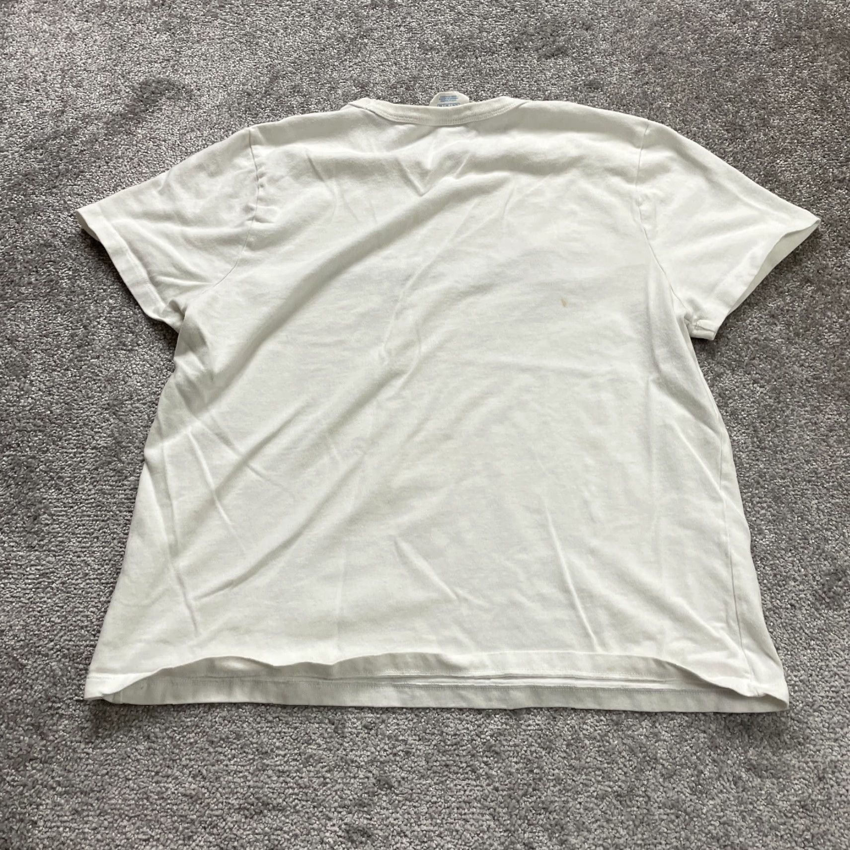 Champion Champion Graphic T-Shirt Women XL White Crew Neck Short Sleeve Cotton Casual Top - Regular Fit, 100% Cotton, Basic Tee, 90s? (No, avoid adding decade) Size XL / US 12-14 / IT 48-50 - 2 Thumbnail
