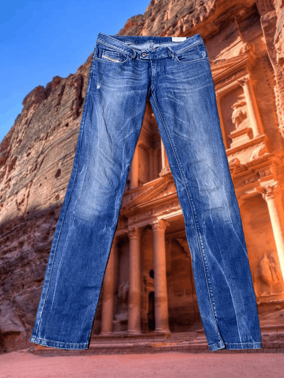 Diesel Distressed Thrashed Jeans Vintage DIESEL NEVY women Y2K Size 27" / US 4 / IT 40 - 1 Thumbnail