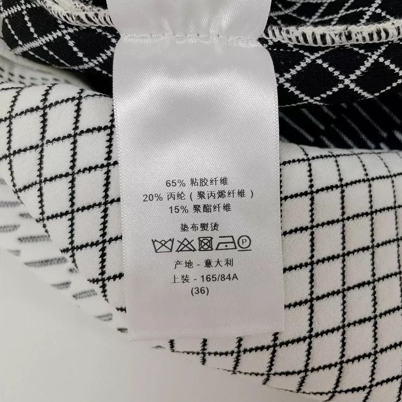 Dior Dior Black and white diamond-shaped plaid short sleeves Size XS / US 0-2 / IT 36-38 - 8 Thumbnail