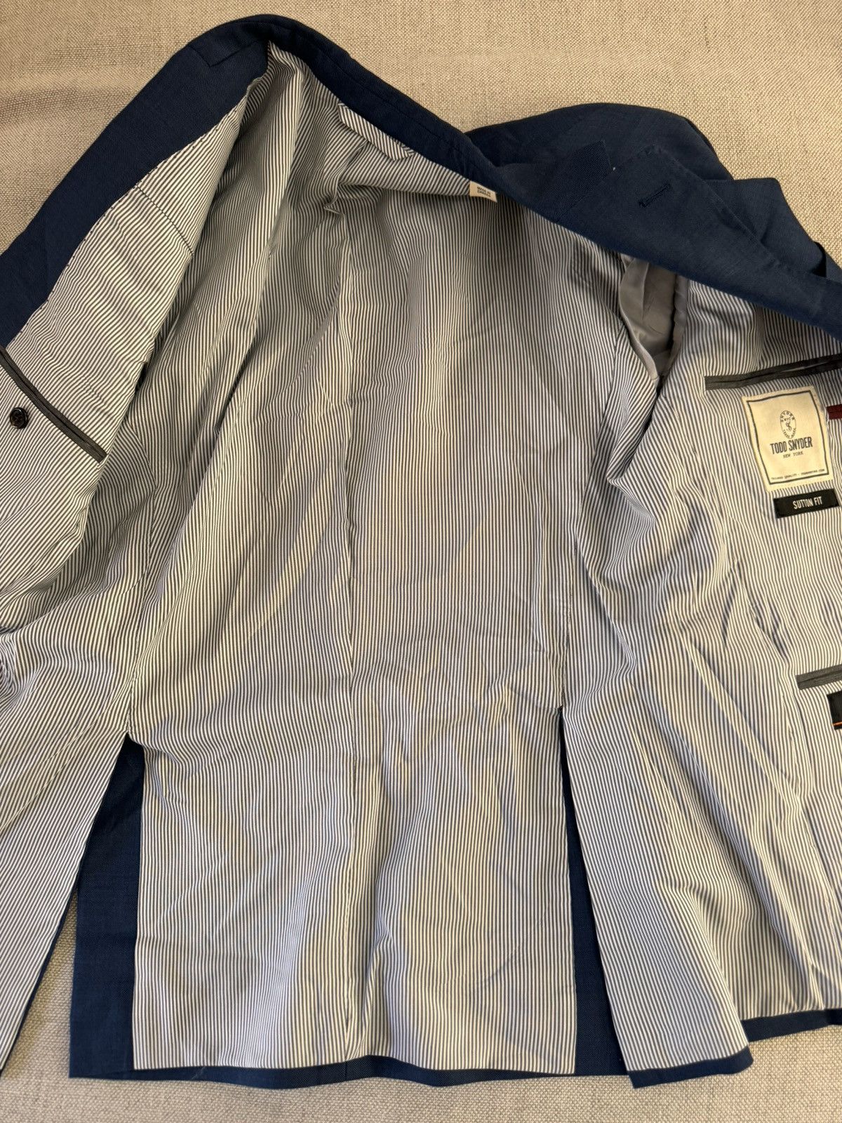 Todd Snyder TODD SNYDER Sutton Fit Jacket in Navy 38 S $698 Size 38S - 12 Thumbnail