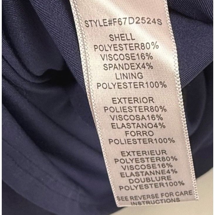 Other Adelyn Ray Stitch Fix Navy Blue Scuba Dress Sleeveless V-Nec Size M / US 6-8 / IT 42-44 - 5 Thumbnail