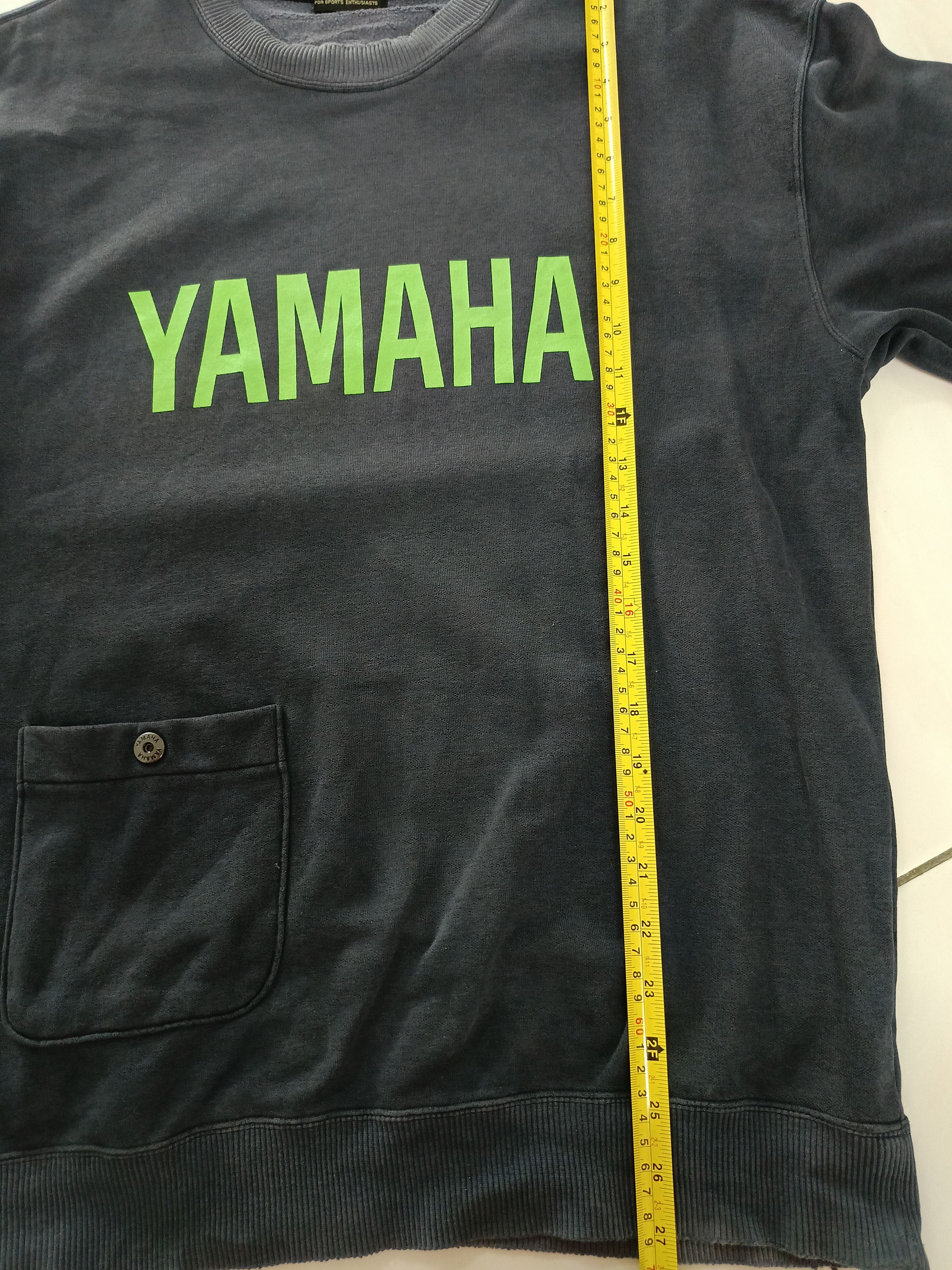 Vintage × Yamaha Vintage Yamaha Distressed Spell out Single pocket Sweater Size US M / EU 48-50 / 2 - 9 Thumbnail