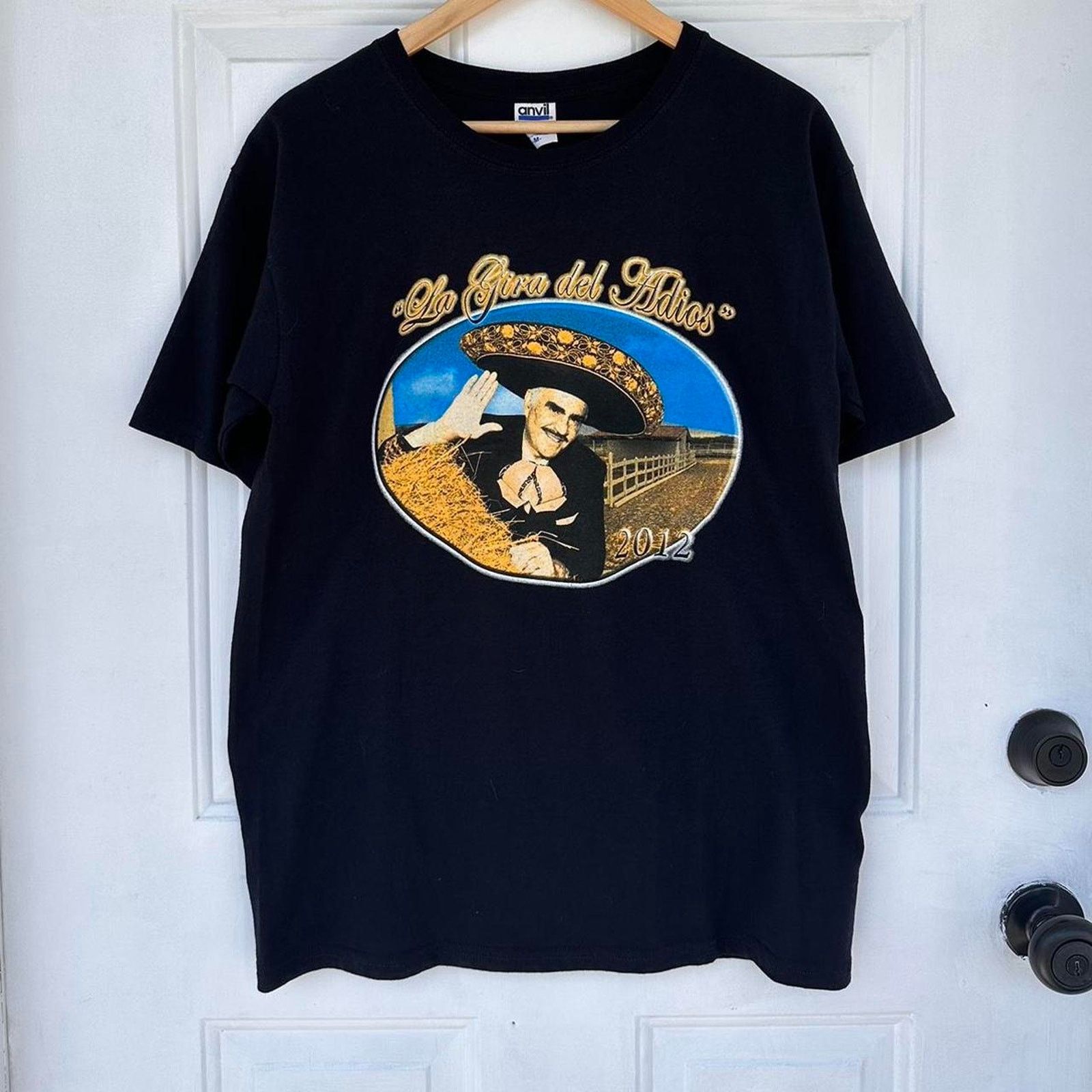 Band Tees × Mexicana × Vintage Vintage 2012 Vicente Fernandez Shirt Size US M / EU 48-50 / 2 - 1 Thumbnail