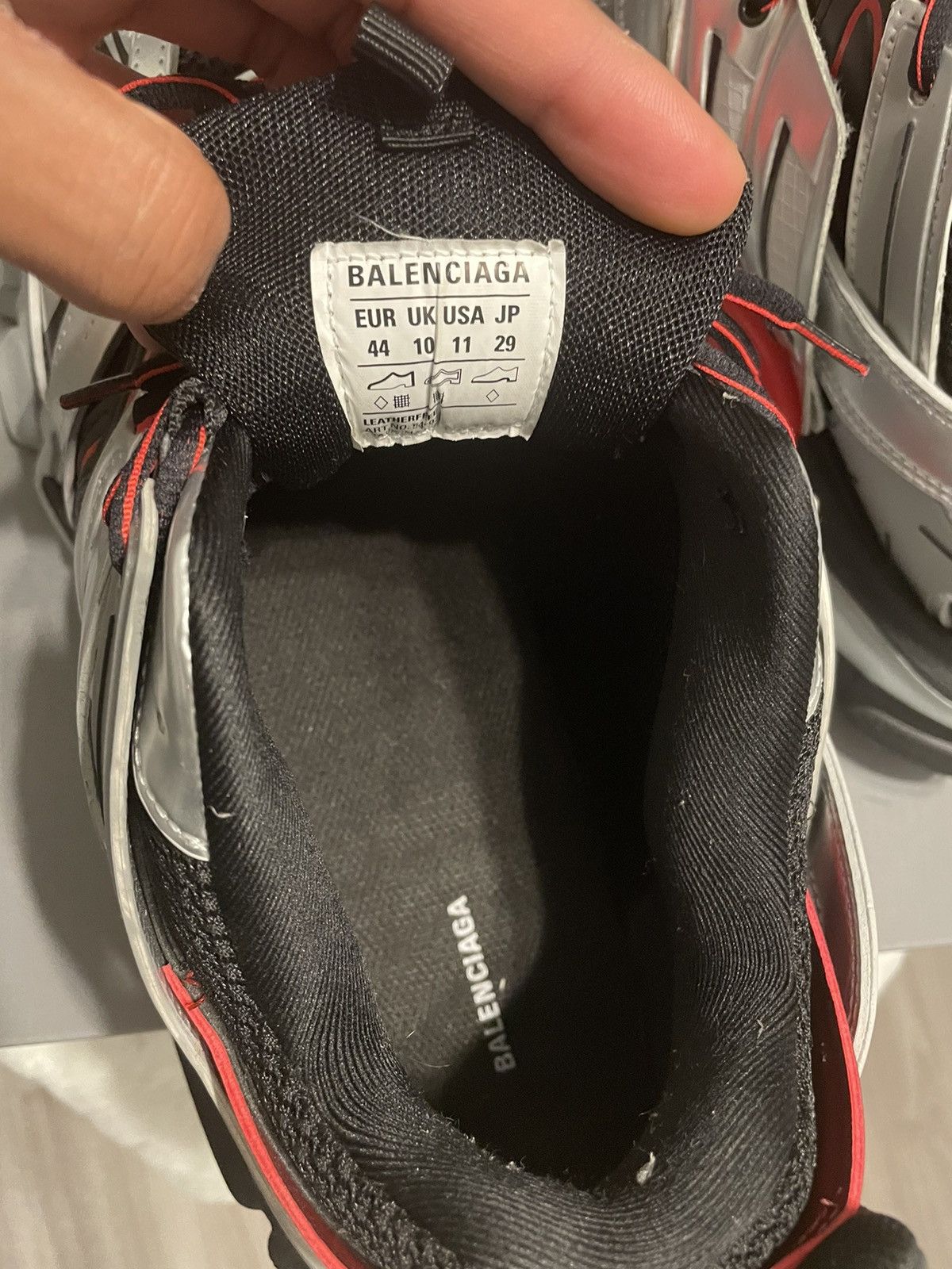 Balenciaga Balenciaga metallic track sneakers Size US 11 / EU 44 - 2 Thumbnail
