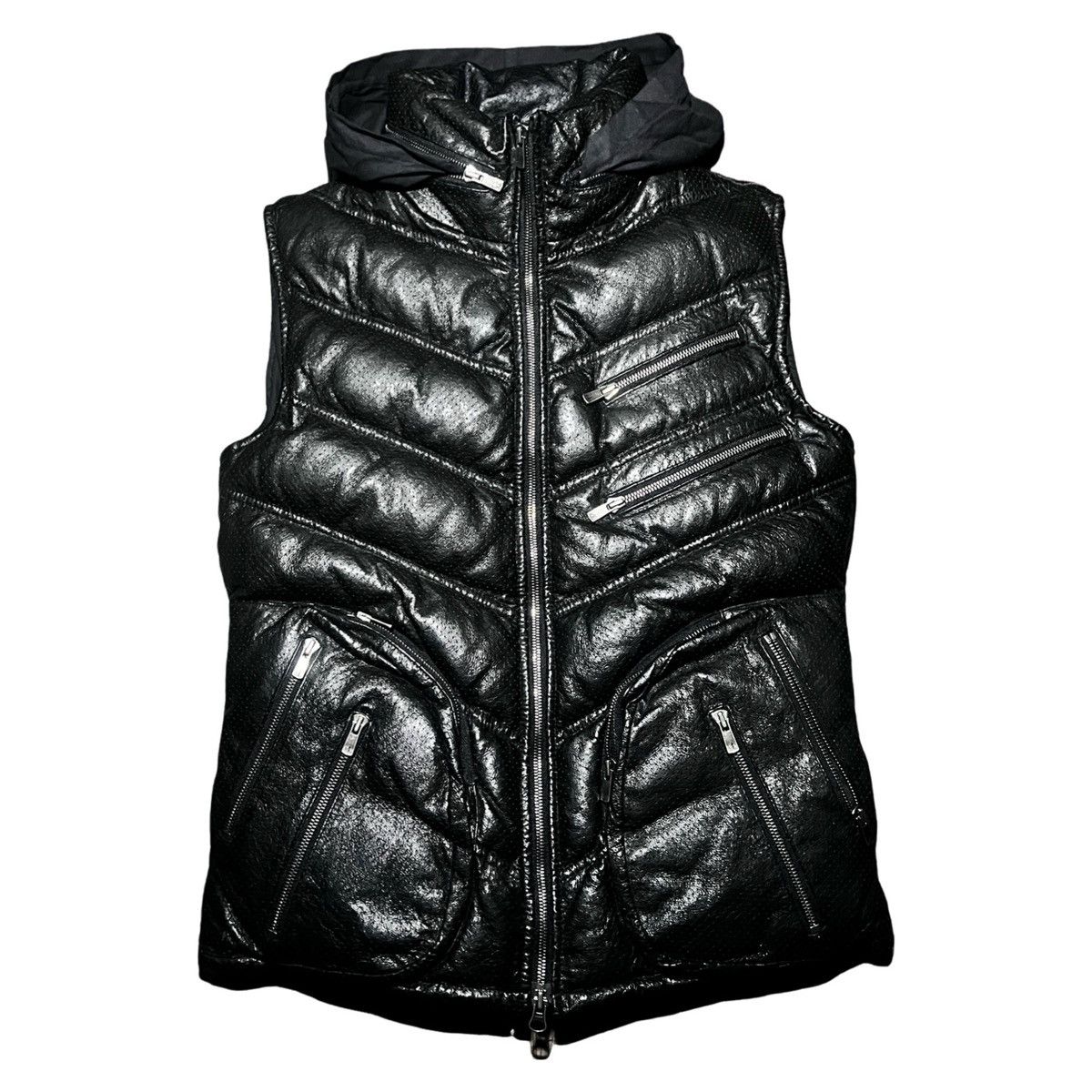 Yasuyuki Ishii Multi-Zip Pigskin Leather Vest Size US L / EU 52-54 / 3 - 3 Thumbnail