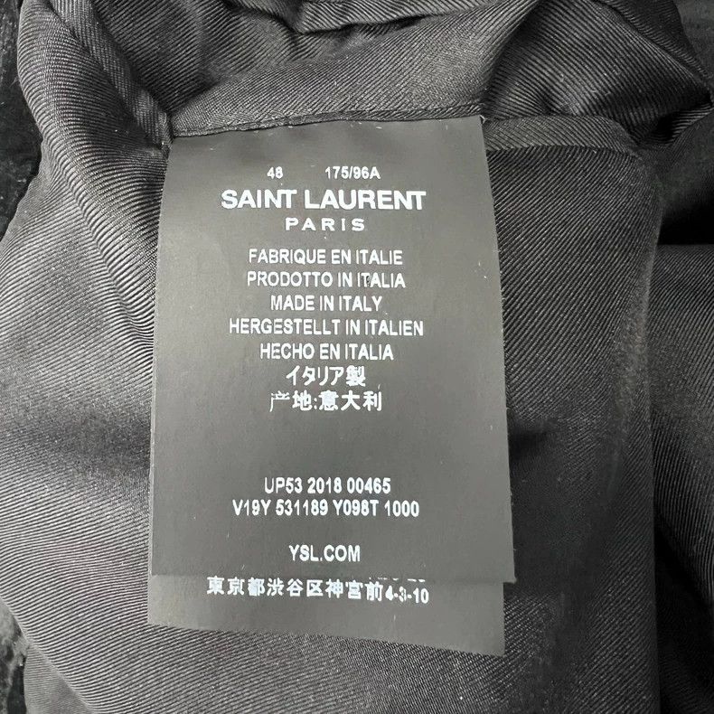 Saint Laurent Paris saint Laurent paris18 FW gold thread velour hooded court j Size US M / EU 48-50 / 2 - 4 Thumbnail