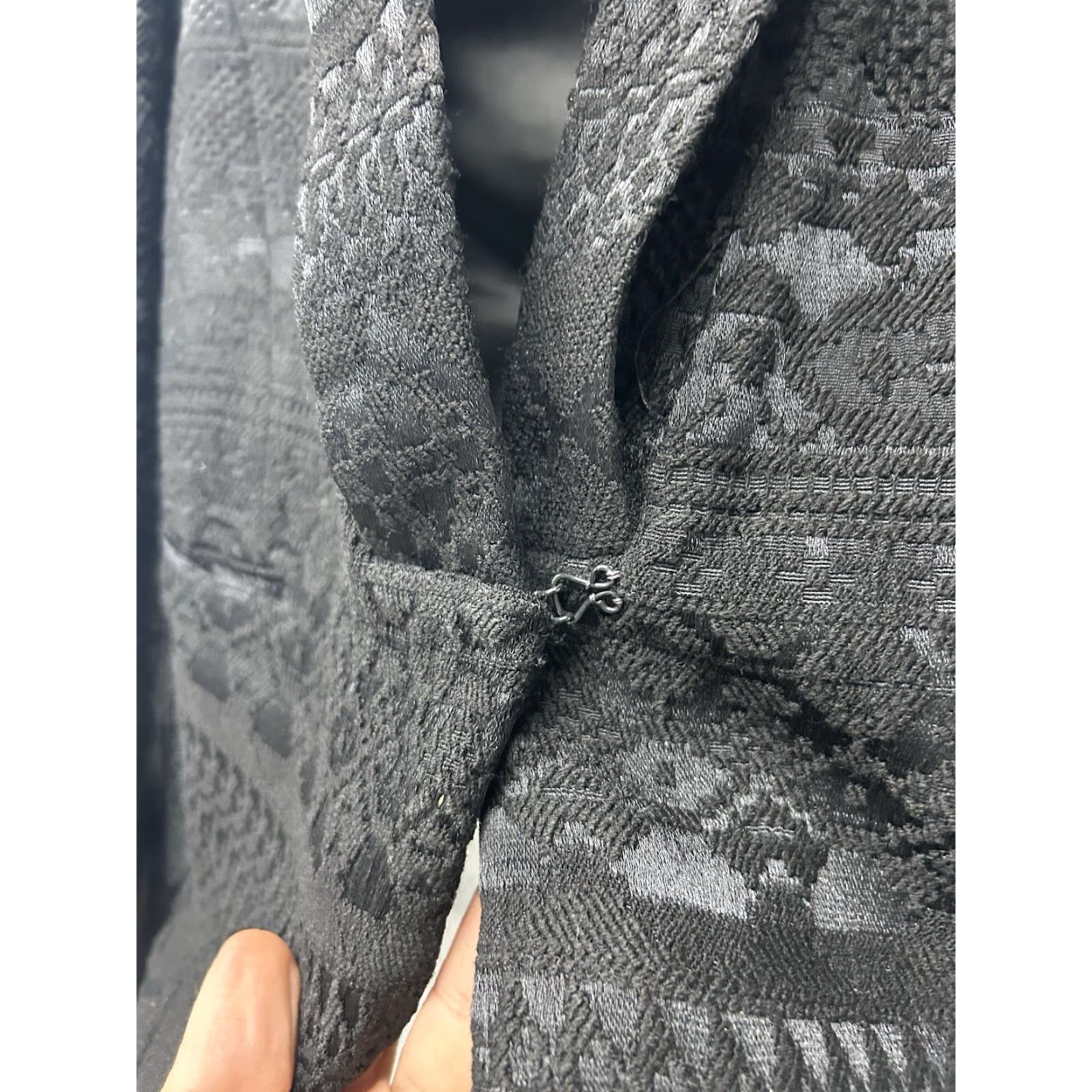 Vintage Capulet Boutique Jacket Women’s M Charcoal Embossed ImPrint Moto Tribal Womens Size XS / US 0-2 / IT 36-38 - 5 Thumbnail