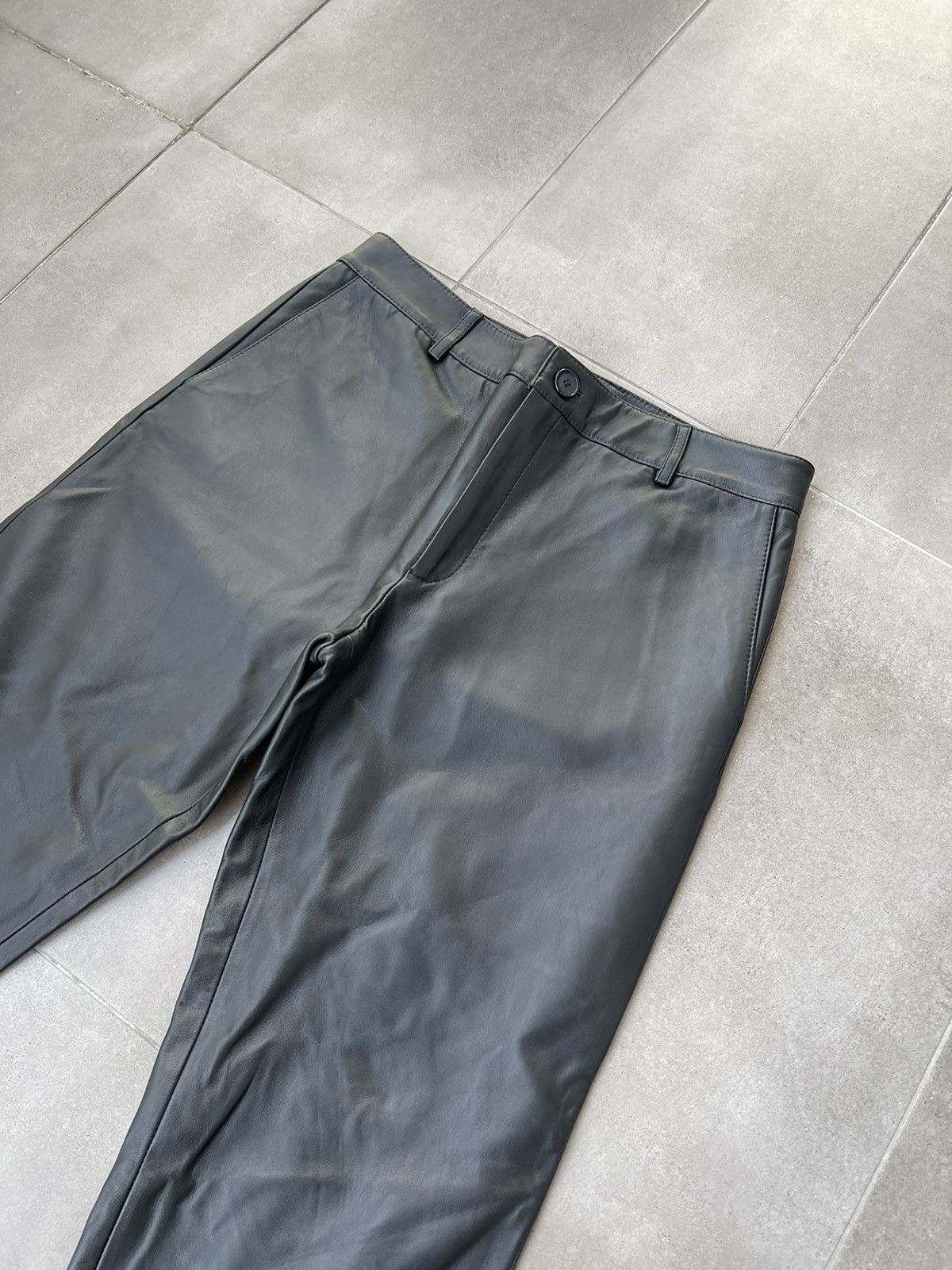 Han Kjobenhavn !DS! FW22 Han Kjobenhavn Single Suit Black Leather Trousers Size US 34 / EU 50 - 9 Thumbnail