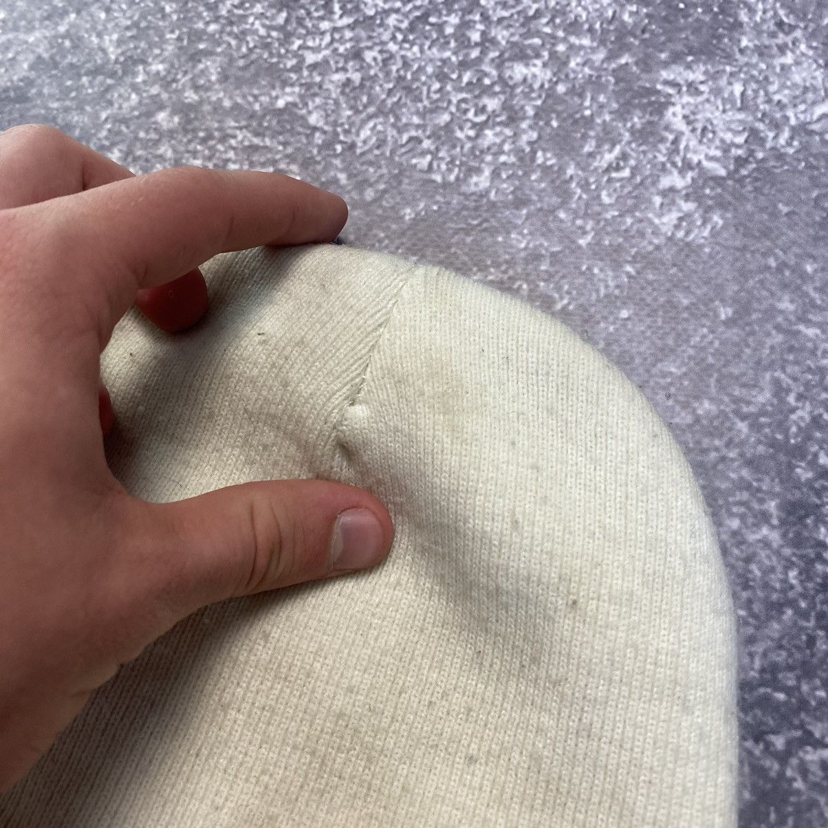 Vintage Vintage Nike Small Swoosh White 90’s winter hat Size ONE SIZE - 5 Thumbnail