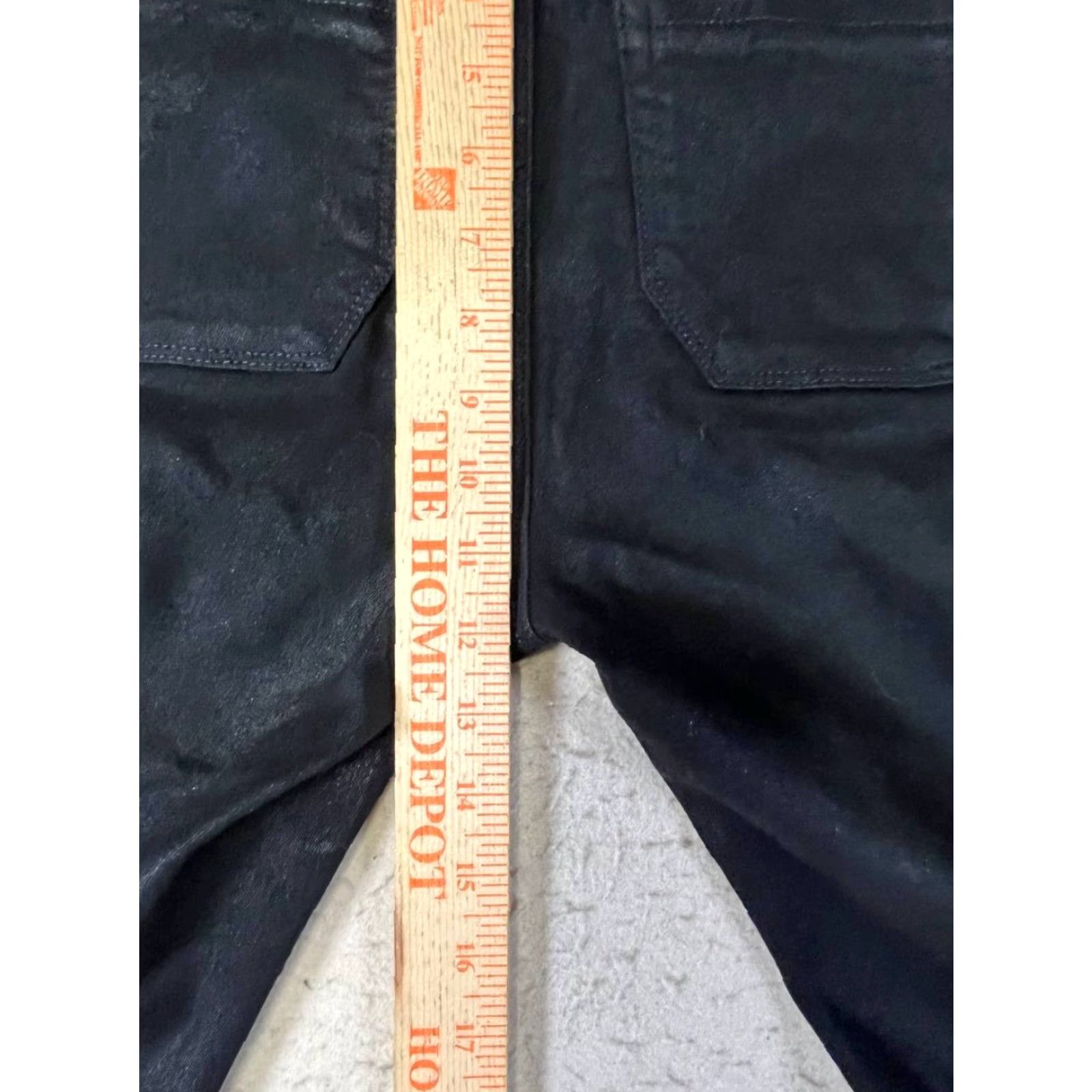 Paige Paige Jeans Jogger Pants Womens 27 Black Fog Luxe Coating Denim Size 27" / US 4 / IT 40 - 3 Thumbnail