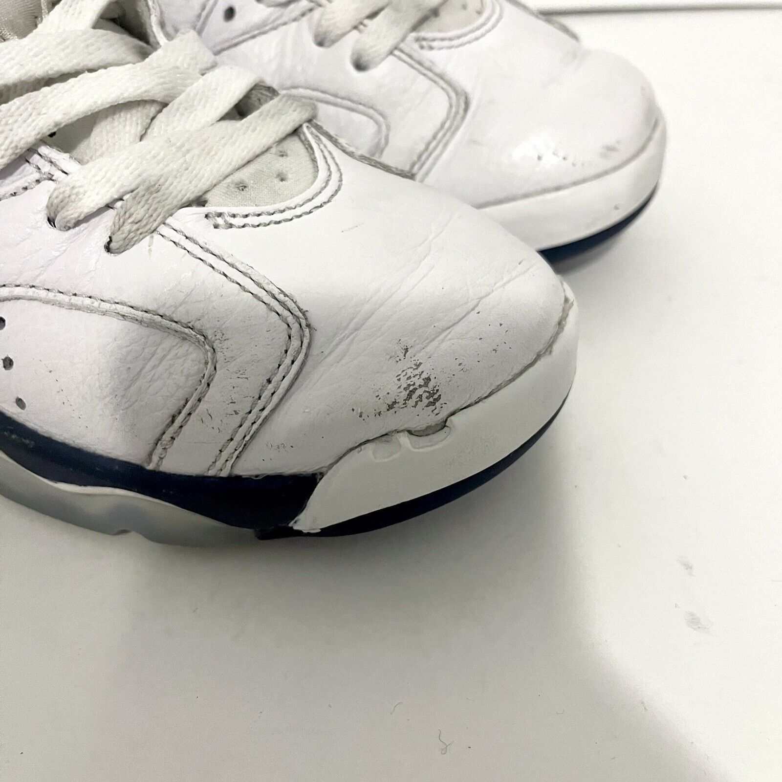 Nike 2022 Nike Air Jordan 6 VI Retro GS Midnight Navy 384665-141 Size US 7.5 / IT 37.5 - 4 Thumbnail