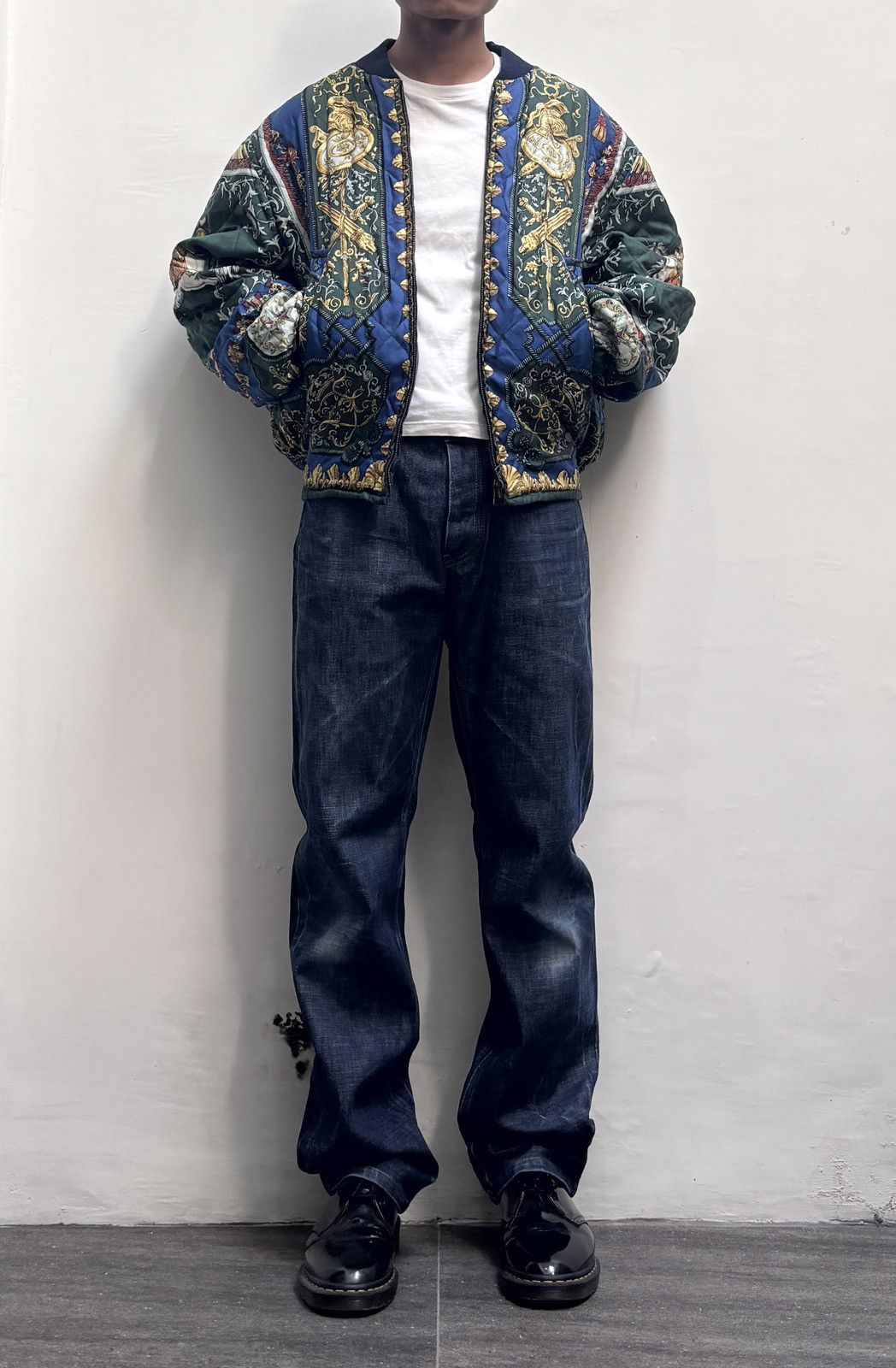 Hermes FREE TAX! 90s Reversible Silk Bomber Jacket Size US S / EU 44-46 / 1 - 1 Thumbnail