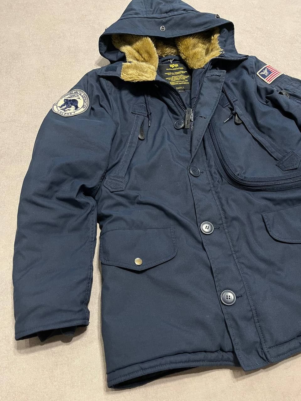 Alpha Industries Alpha Industries N3-B Men`s Blue Parka Jacket Size S Size US S / EU 44-46 / 1 - 5 Thumbnail