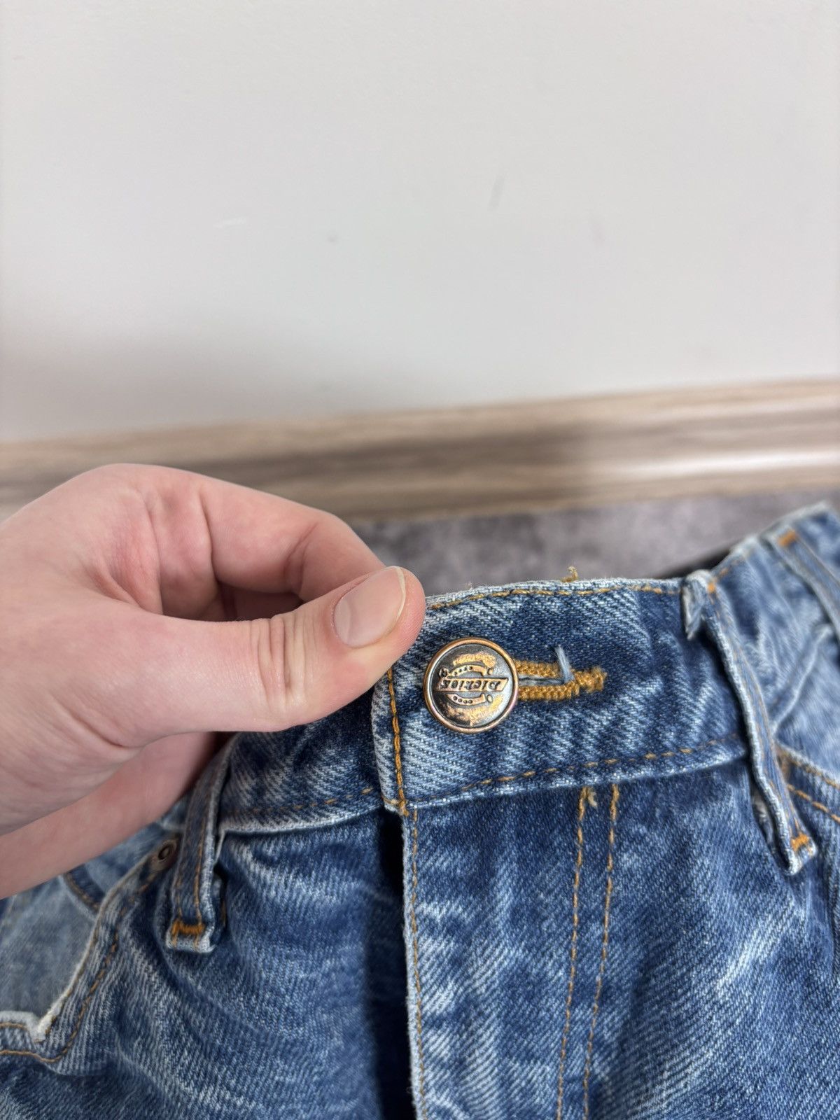 Dickies Vintage Dickies Faded Blue Denim Jeans USA Workwear Hype Size US 32 / EU 48 - 17 Thumbnail