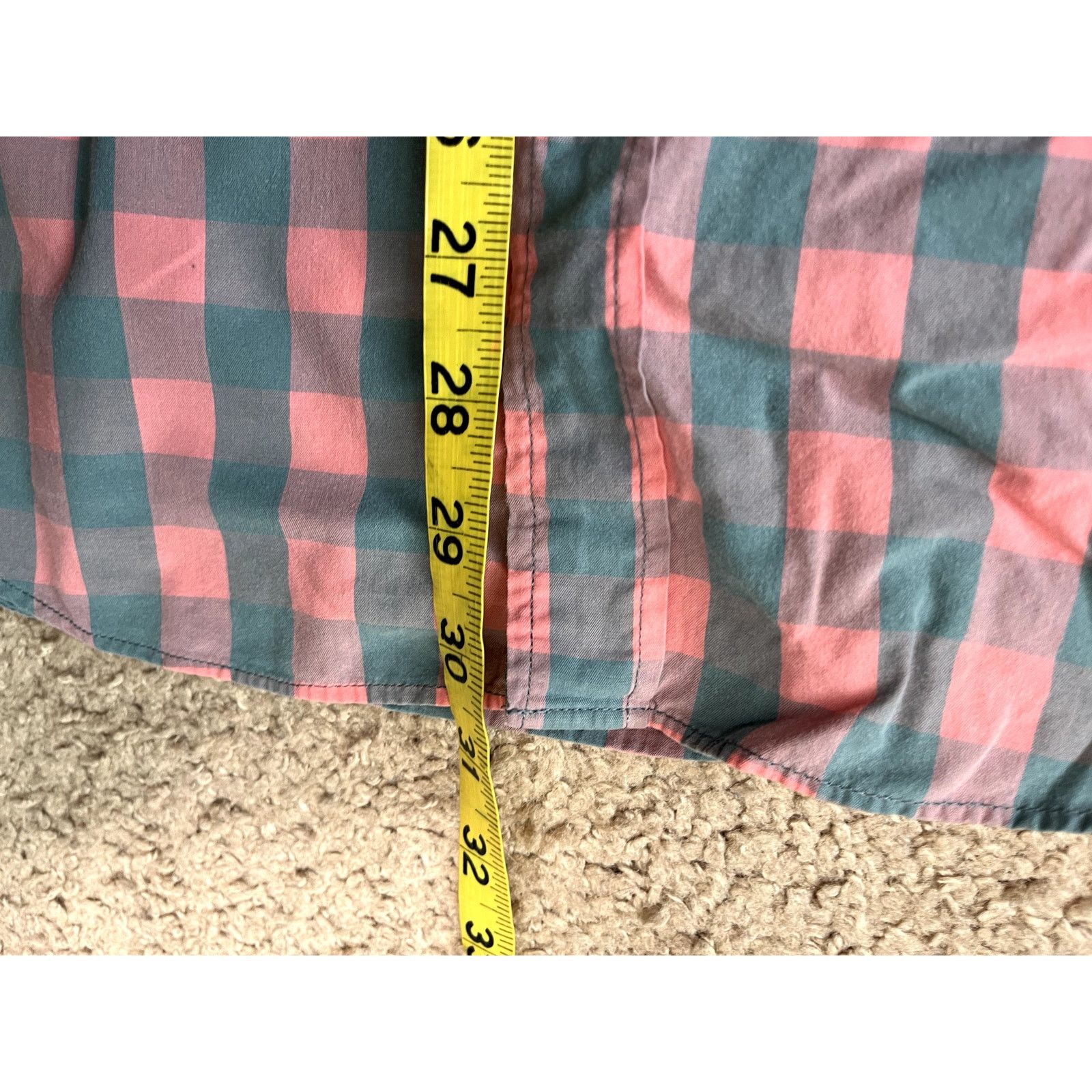 J.Crew Men's Pink Plaid J. Crew Button Front Shirt M Size US M / EU 48-50 / 2 - 5 Thumbnail
