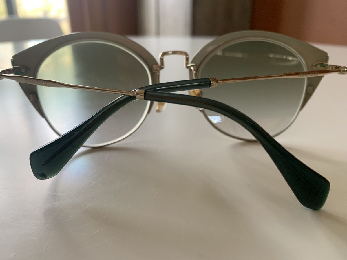 Miu Miu Miu Miu Low Bridge Cat Eye Gradient Sunglasses Size ONE SIZE - 4 Thumbnail