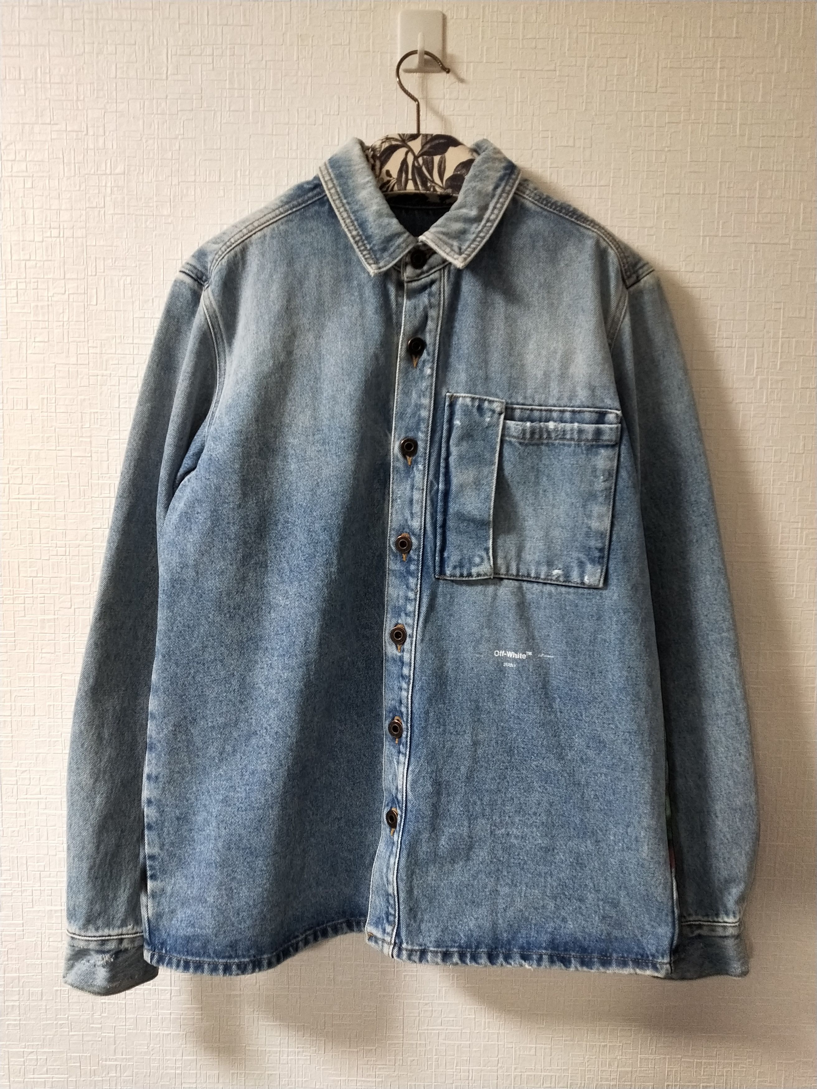 Off-White Doodle Arrow Denim Shirt Size US M / EU 48-50 / 2 - 2 Thumbnail