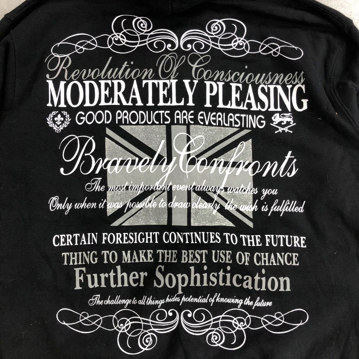 If Six Was Nine 2000s Beaumont Carr Poem Goa Gothic Lgb Punk Fur Zip Hoodie Size US L / EU 52-54 / 3 - 11 Thumbnail