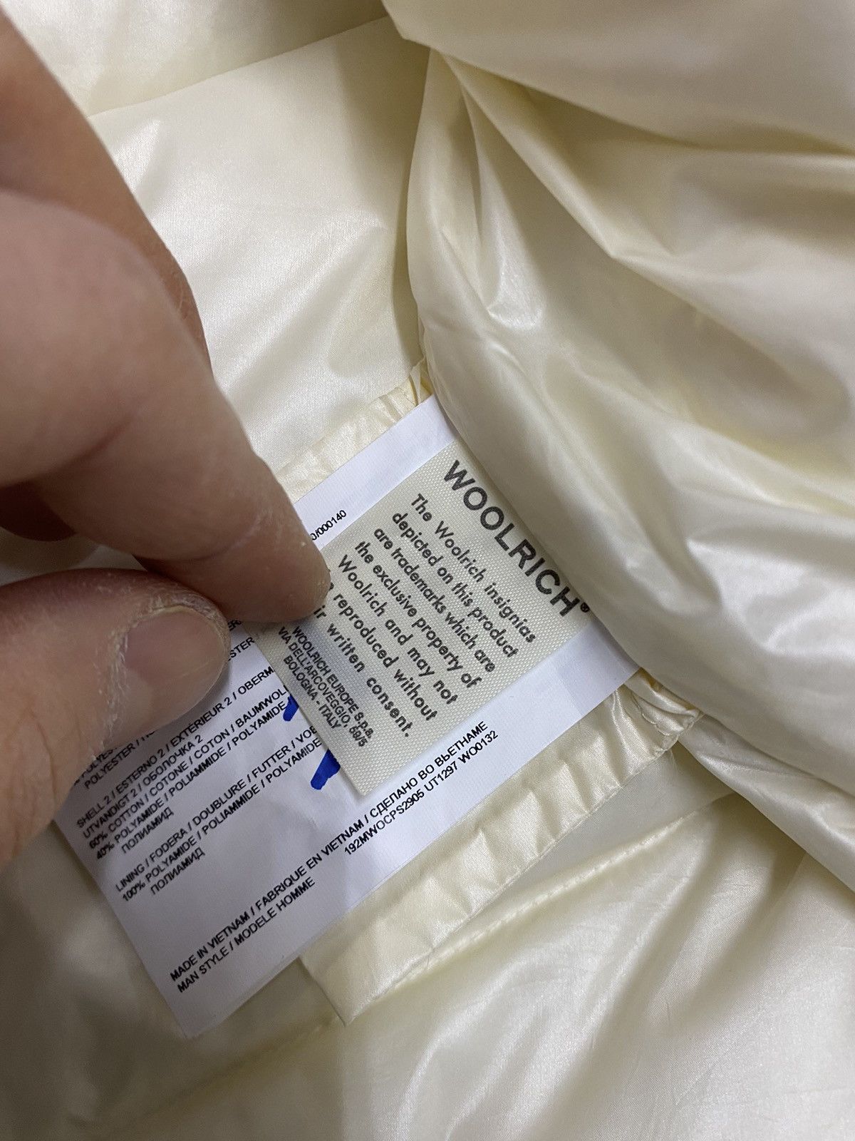 Other Woolrich Arctic Logo Down Jacket, size S, cream white, new Size S / US 4 / IT 40 - 15 Thumbnail