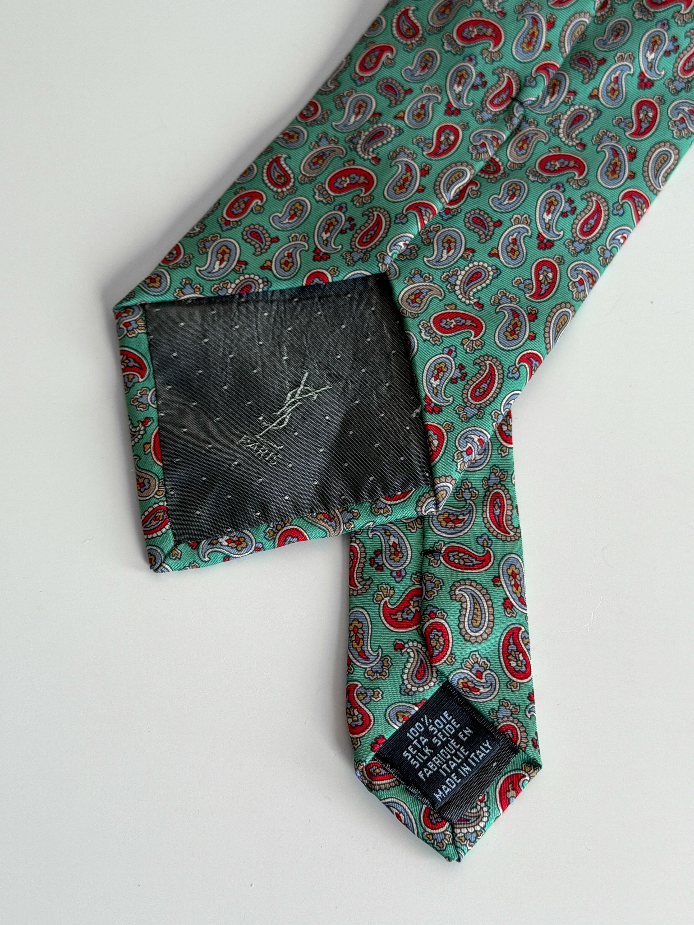 Yves Saint Laurent Yves Saint Laurent Vintage Silk Cravat Made in Italy Size ONE SIZE - 2 Thumbnail