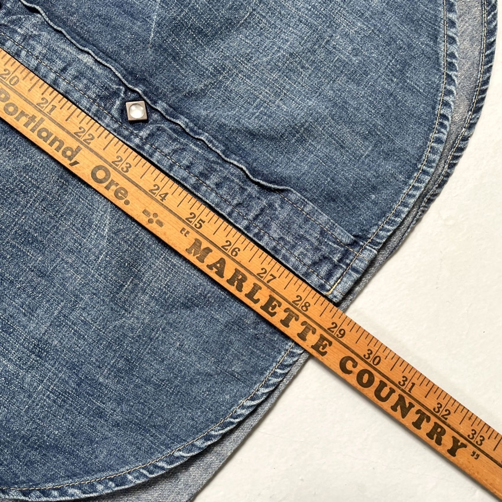 Levi's Levis Big E Sawtooth LVC Japan Vintage Style Western Denim Shirt 38 Size US M / EU 48-50 / 2 - 5 Thumbnail