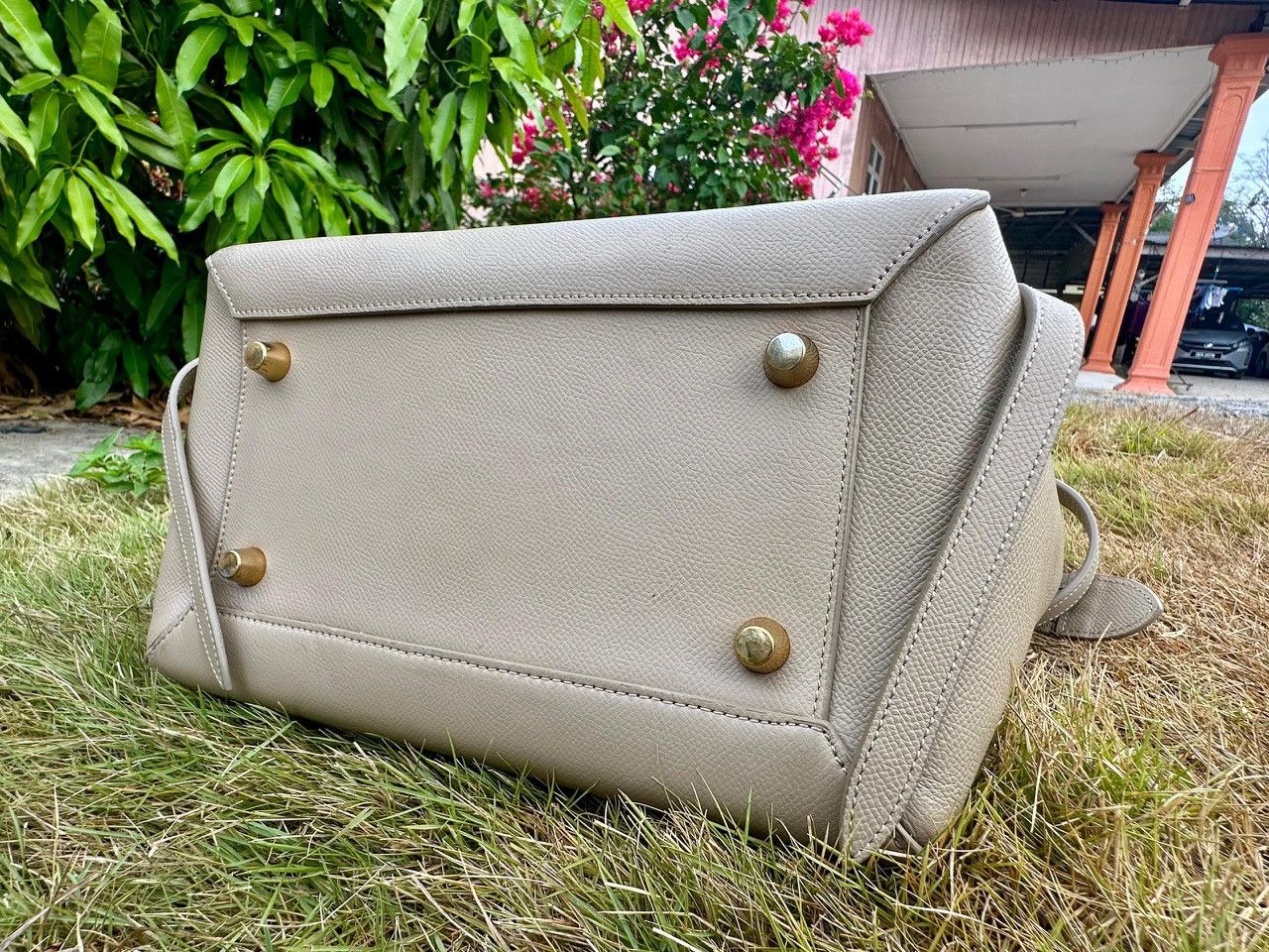Celine Authentic Celine Grained Calfskin Mini Belt Bag Size ONE SIZE - 7 Thumbnail