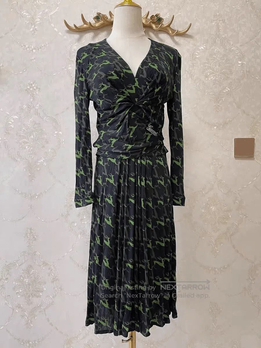 Gucci Gucci Runway New Belted Deer Dress. Size M / US 6-8 / IT 42-44 - 1 Thumbnail