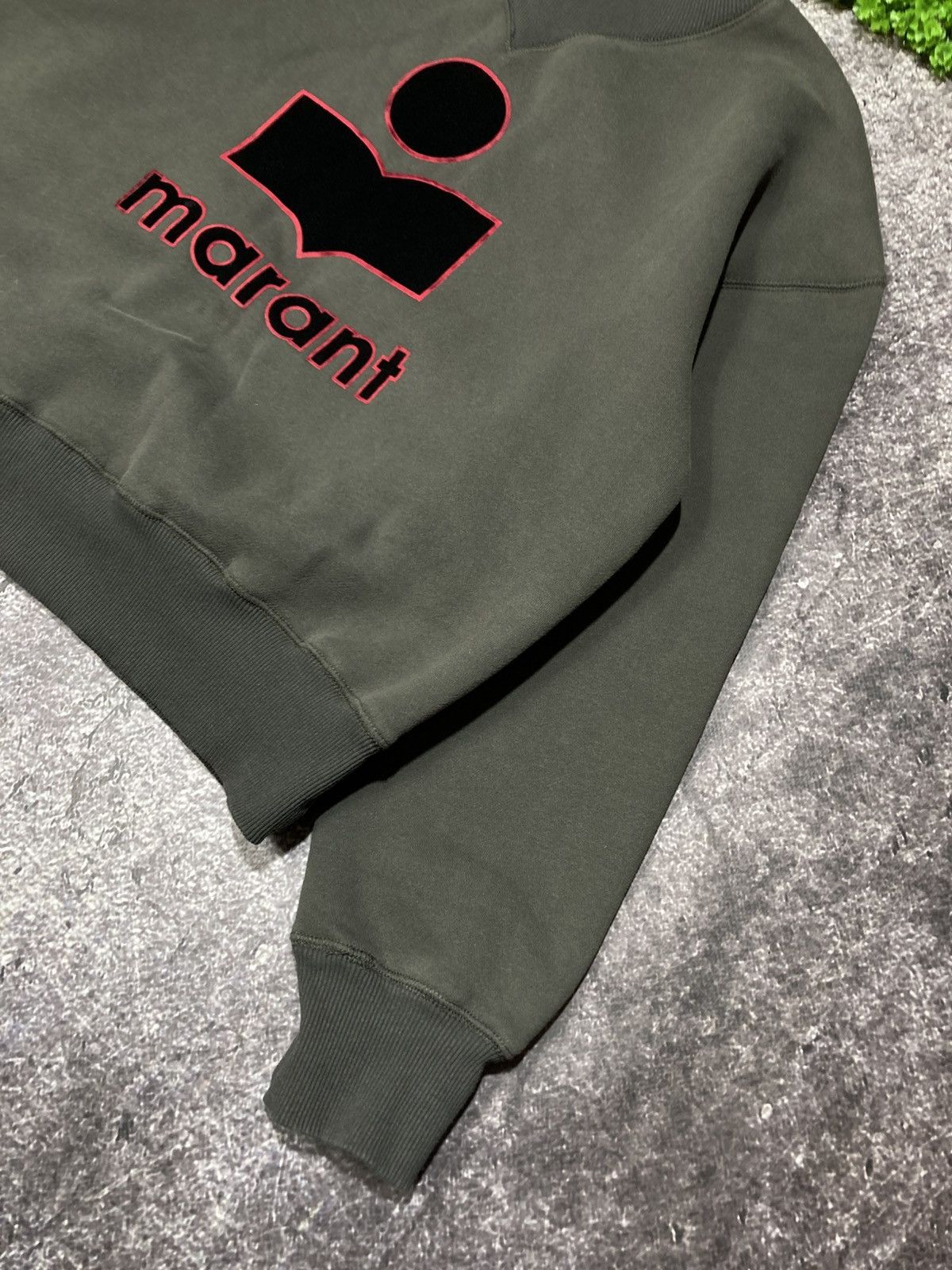 Isabel Marant Isabel Marant Etoile Moby Velour Logo Sweatshirt Size S / US 4 / IT 40 - 2 Thumbnail