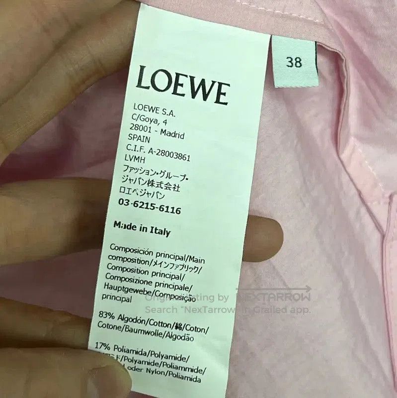 Loewe Loewe Pink Cotton Shirt for Women . Size M / US 6-8 / IT 42-44 - 6 Thumbnail