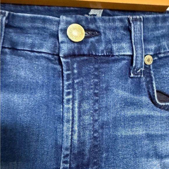 7 For All Mankind 7 For All Mankind Skinny Jeans Sz 27 Dark Wash Stretch Denim Size 27" / US 4 / IT 40 - 5 Thumbnail