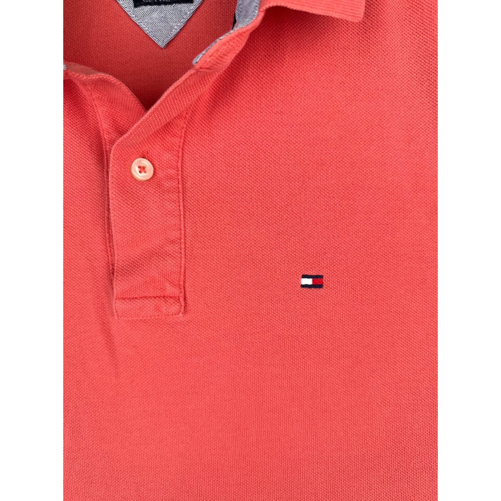 Tommy Hilfiger Tommy Hilfiger Shirt Polo Men Adult Medium Pink 100% Cotton Slim Classic Fit Short Sleeve Mens Size US M / EU 48-50 / 2 - 6 Thumbnail